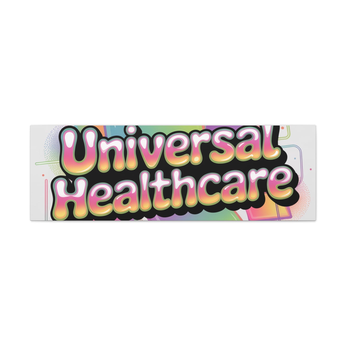 Universal Healthcare Poster — Vibrant Matte Canvas Print