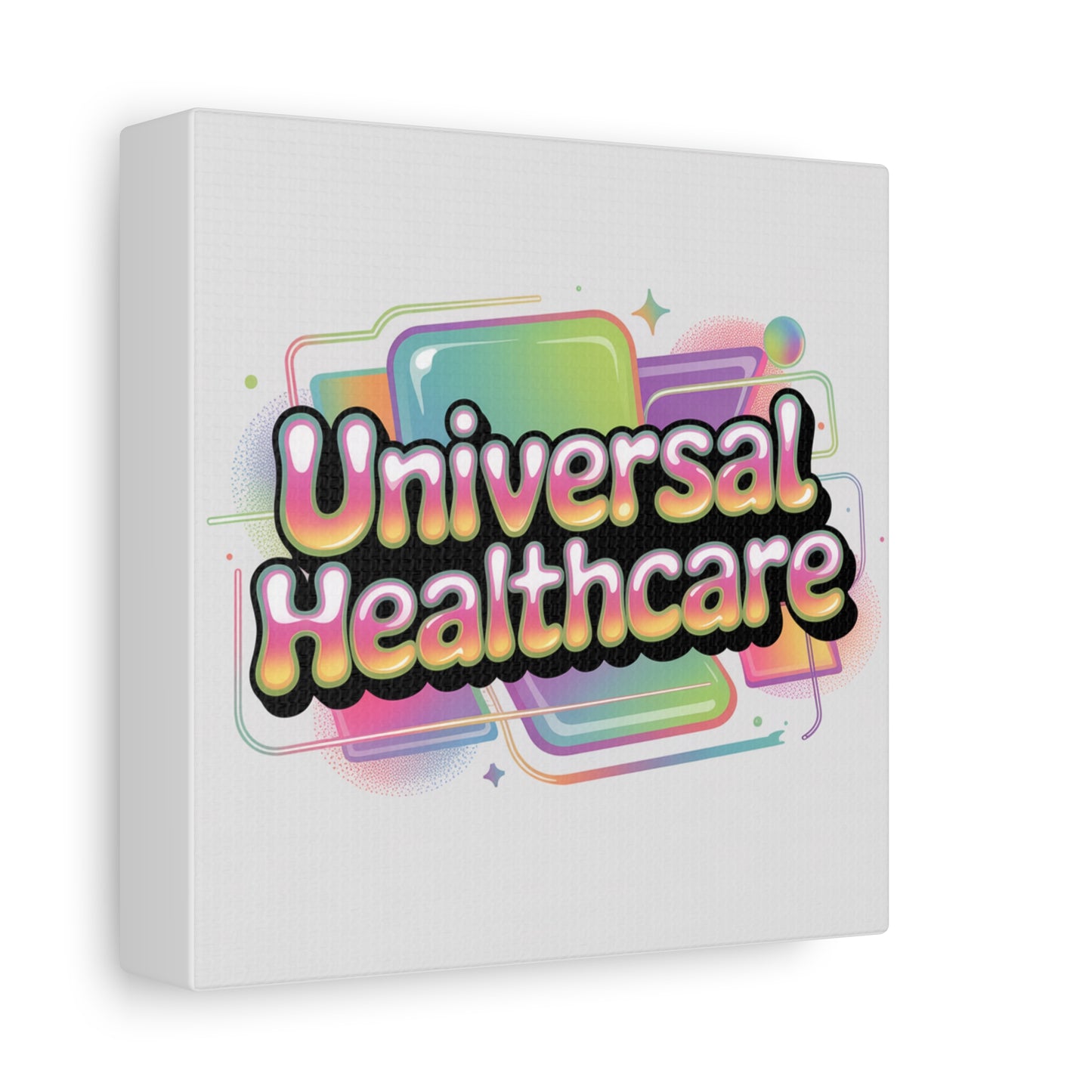 Universal Healthcare Poster — Vibrant Matte Canvas Print