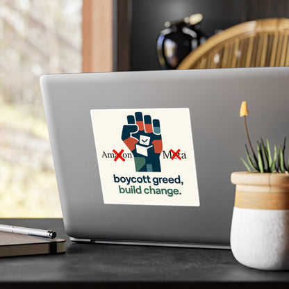 Vinyl Decal - Buy Local, Boycott Corporate Greed