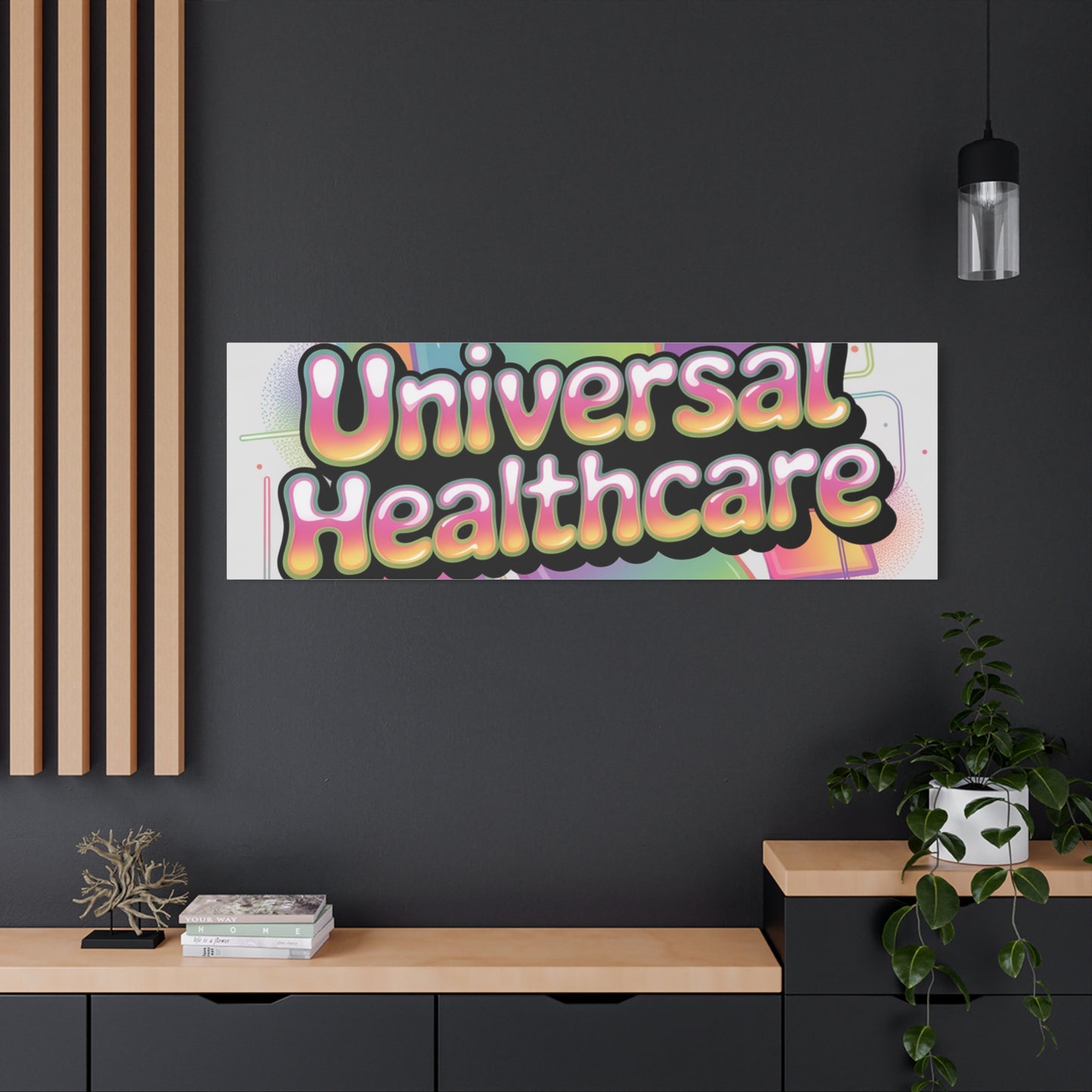 Universal Healthcare Poster — Vibrant Matte Canvas Print