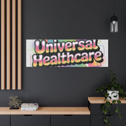 Universal Healthcare Poster — Vibrant Matte Canvas Print