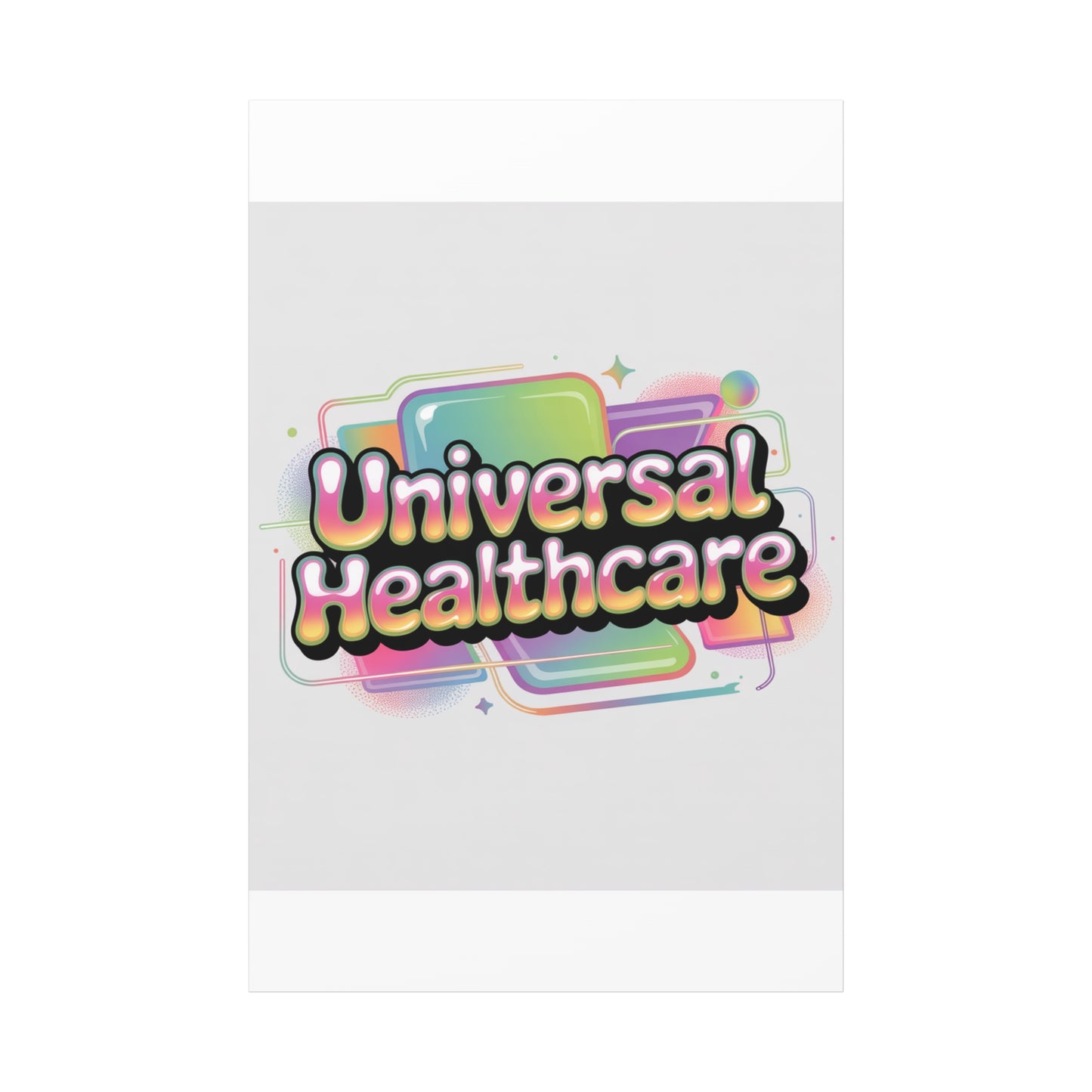 Universal Healthcare Poster — Vibrant Matte Canvas Print