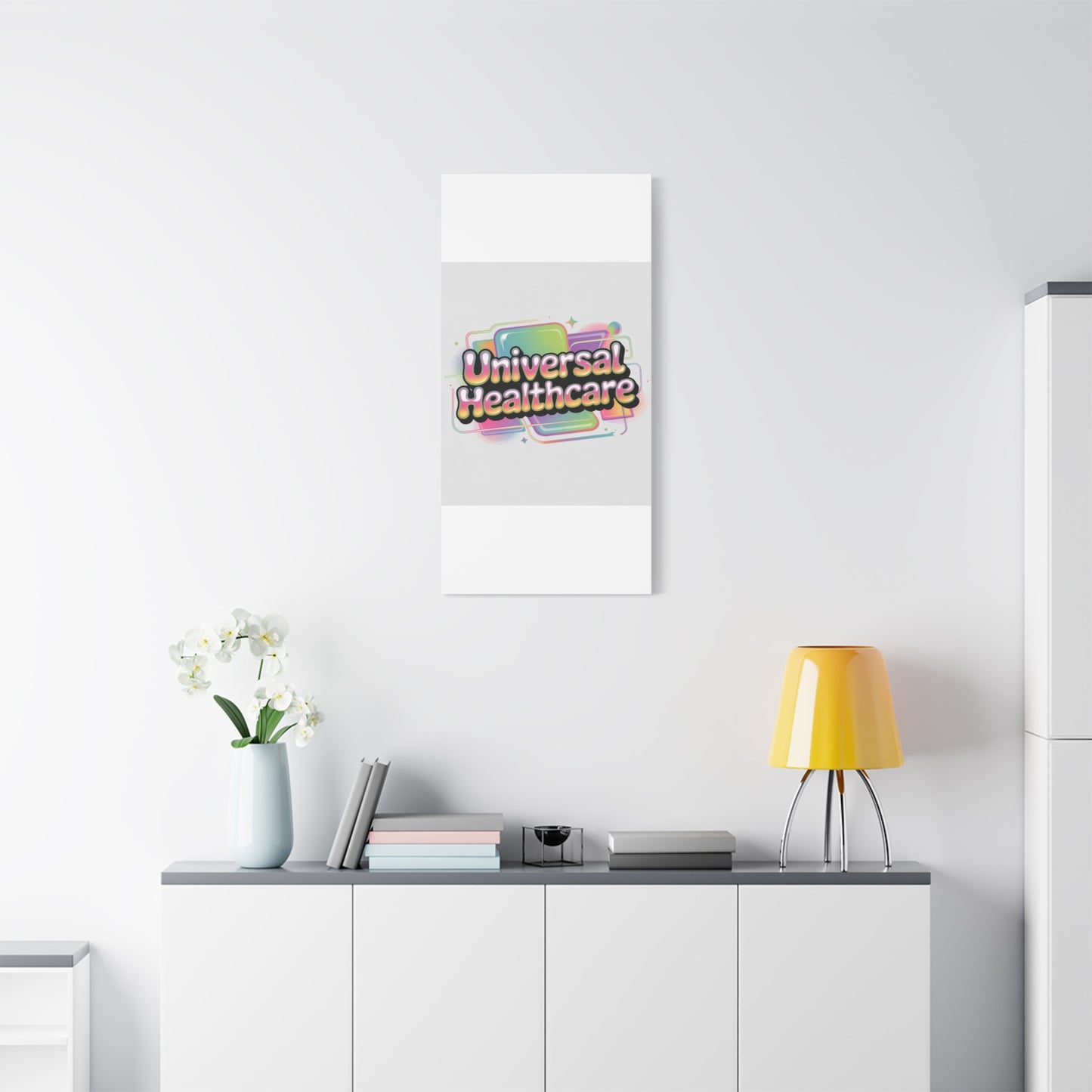 Universal Healthcare Poster — Vibrant Matte Canvas Print