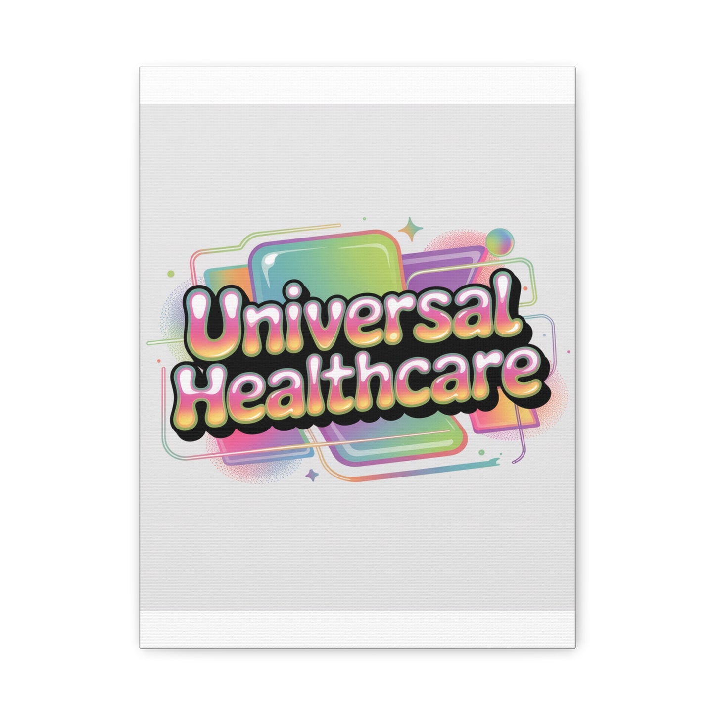 Universal Healthcare Poster — Vibrant Matte Canvas Print