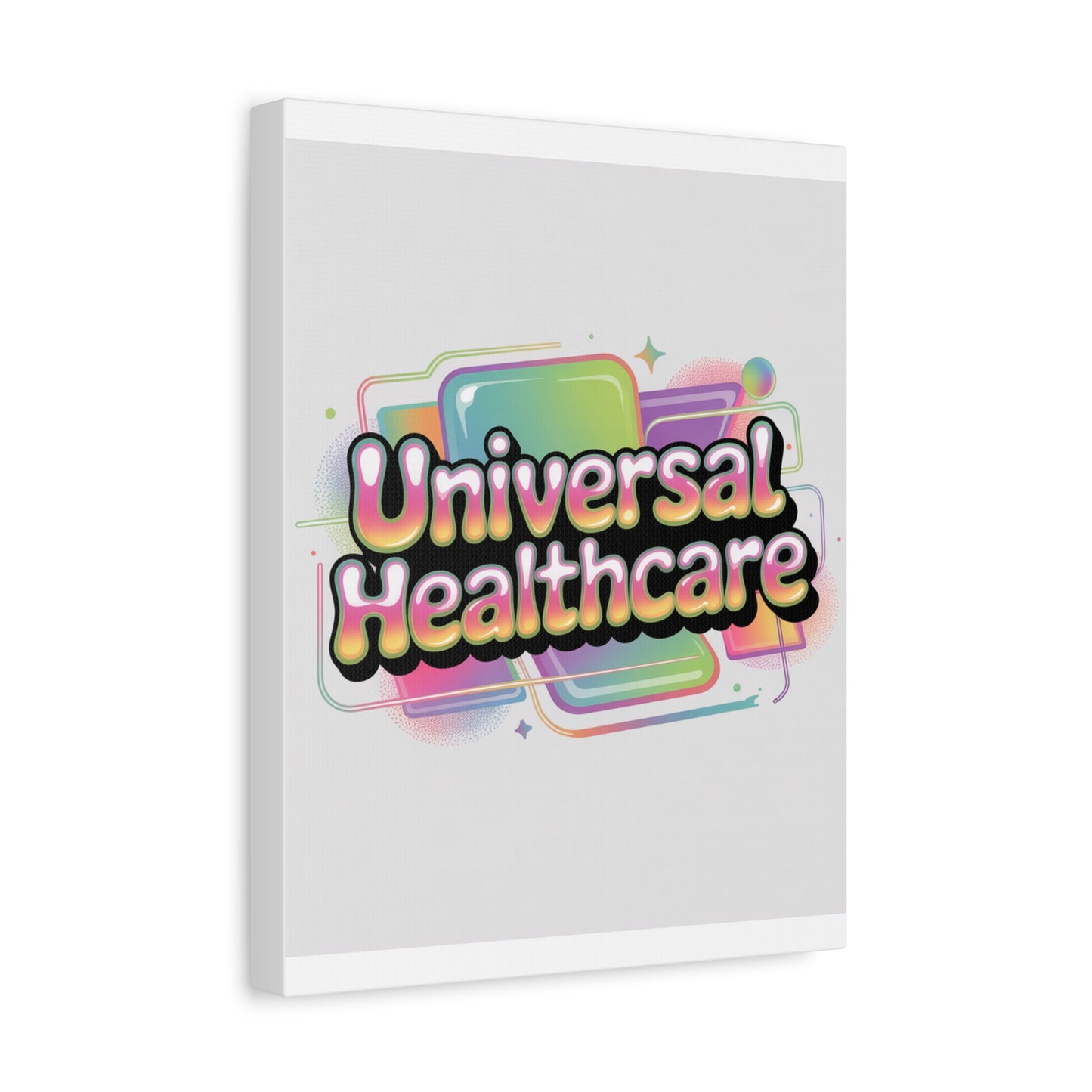 Universal Healthcare Poster — Vibrant Matte Canvas Print