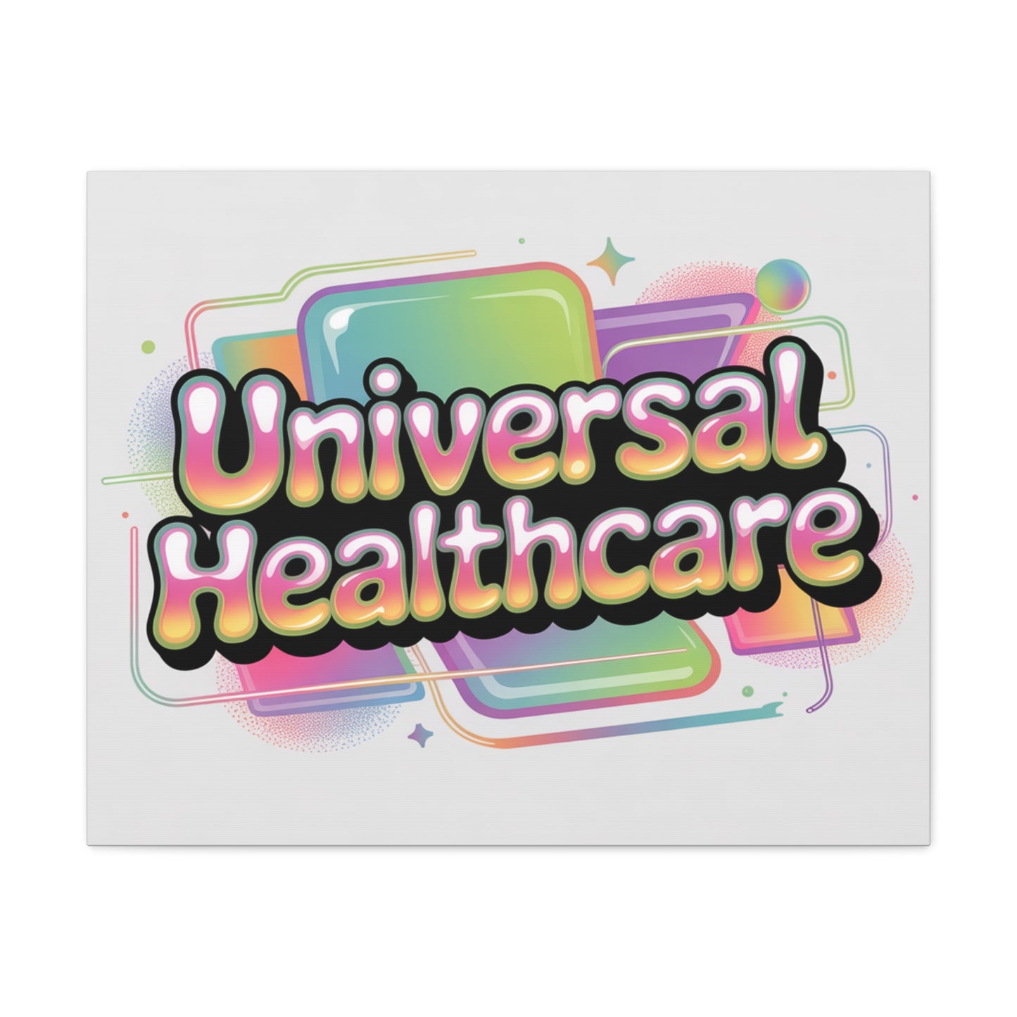 Universal Healthcare Poster — Vibrant Matte Canvas Print