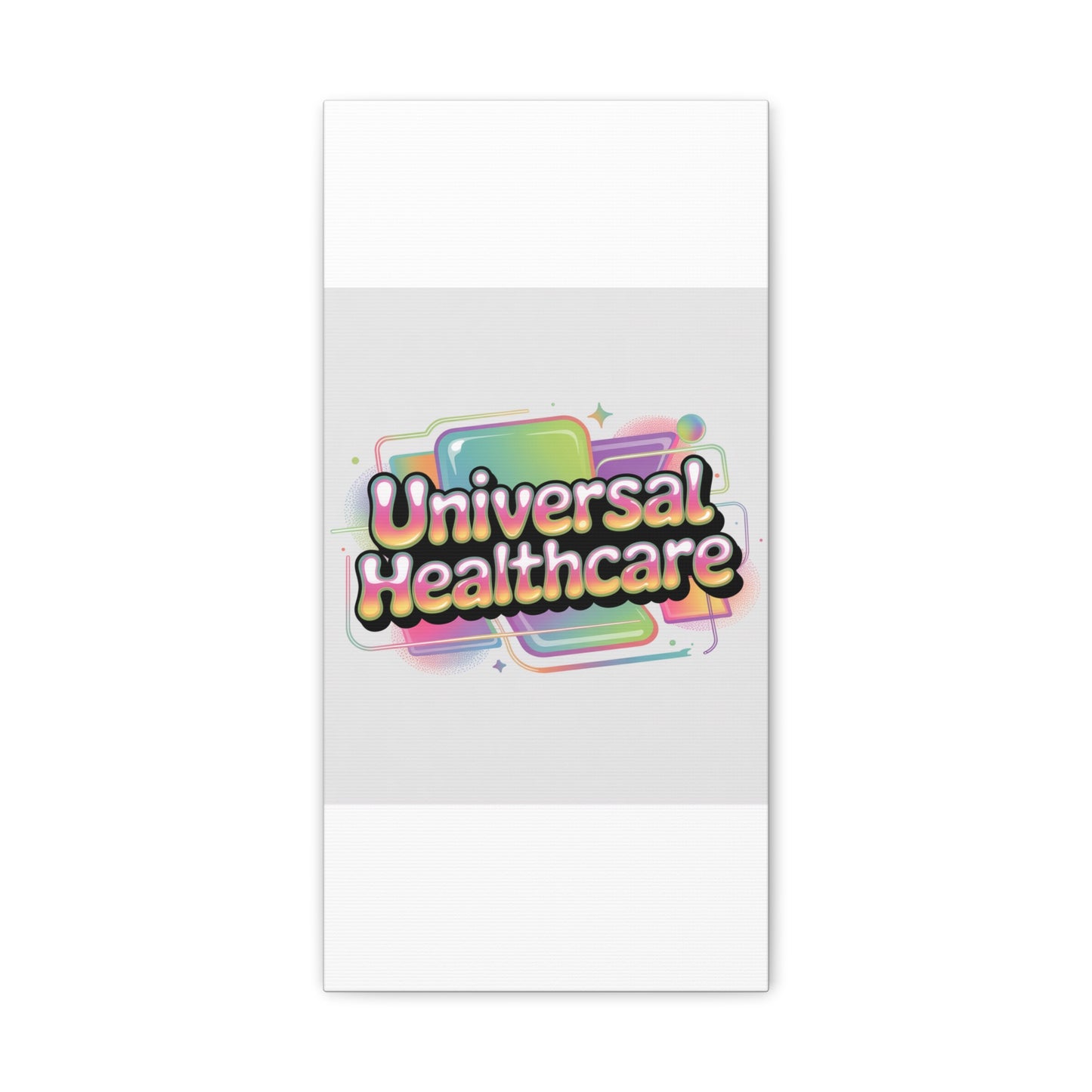Universal Healthcare Poster — Vibrant Matte Canvas Print