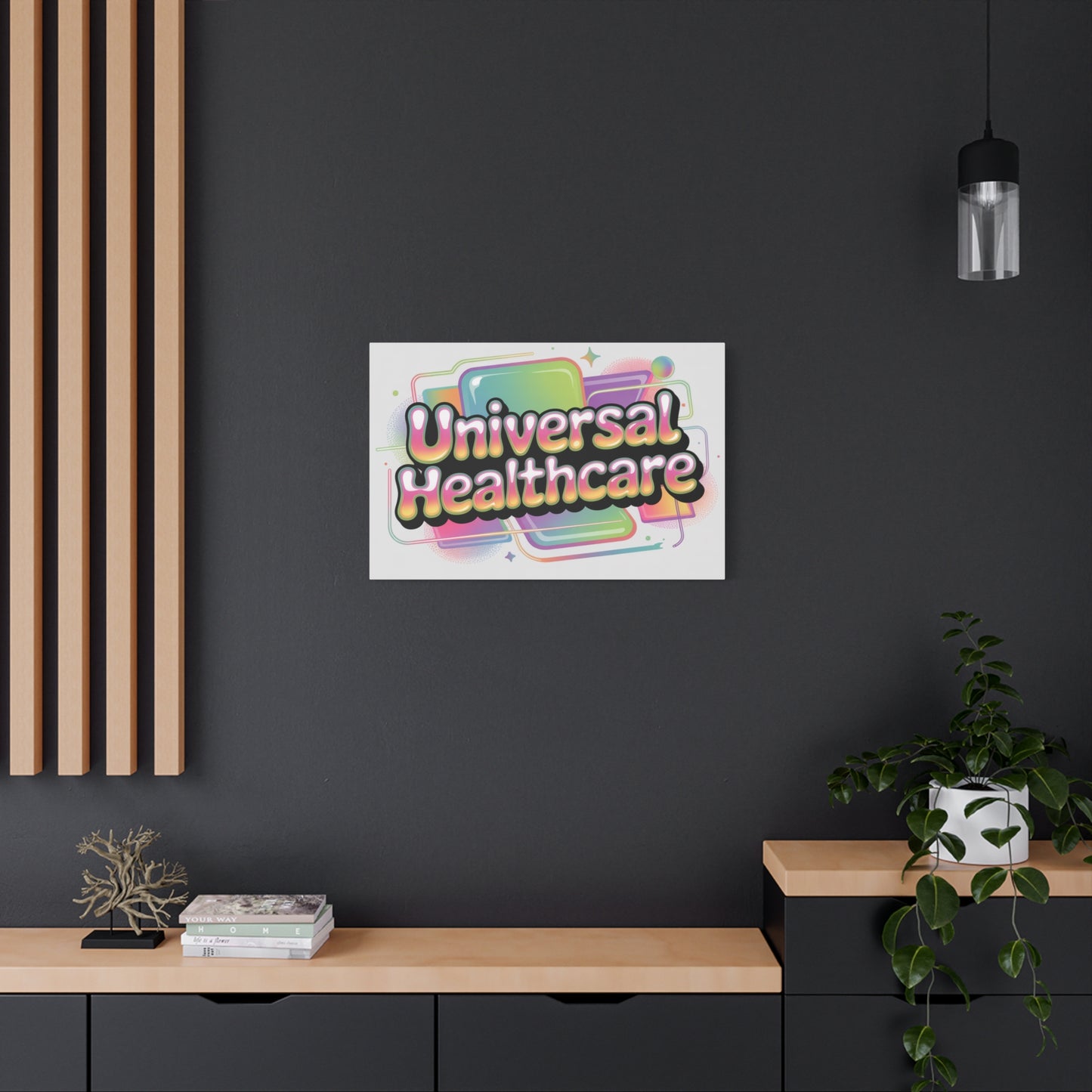 Universal Healthcare Poster — Vibrant Matte Canvas Print