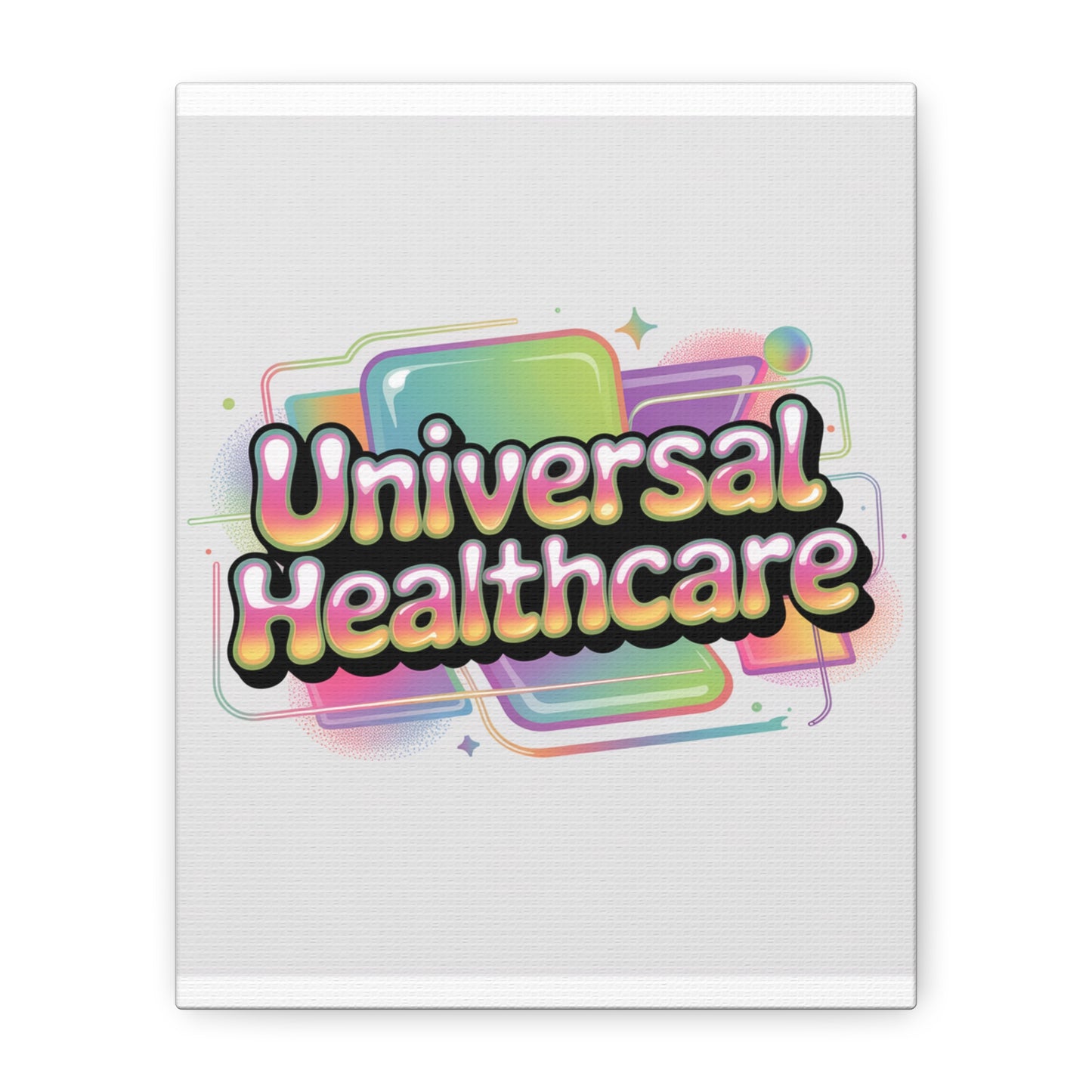 Universal Healthcare Poster — Vibrant Matte Canvas Print