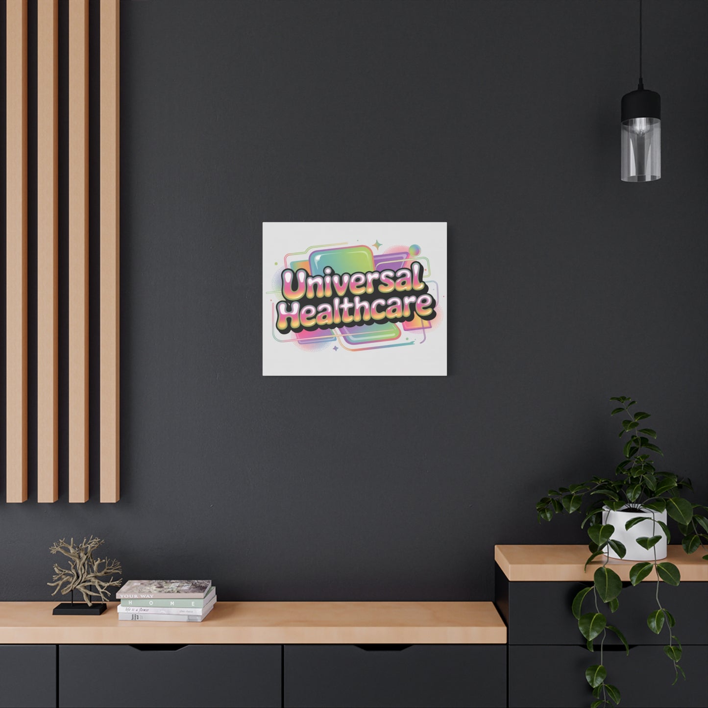 Universal Healthcare Poster — Vibrant Matte Canvas Print