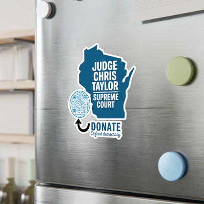 Vinyl Decal Support Judge Chris Taylor Wisconsin State Supreme Court Advocate Gift