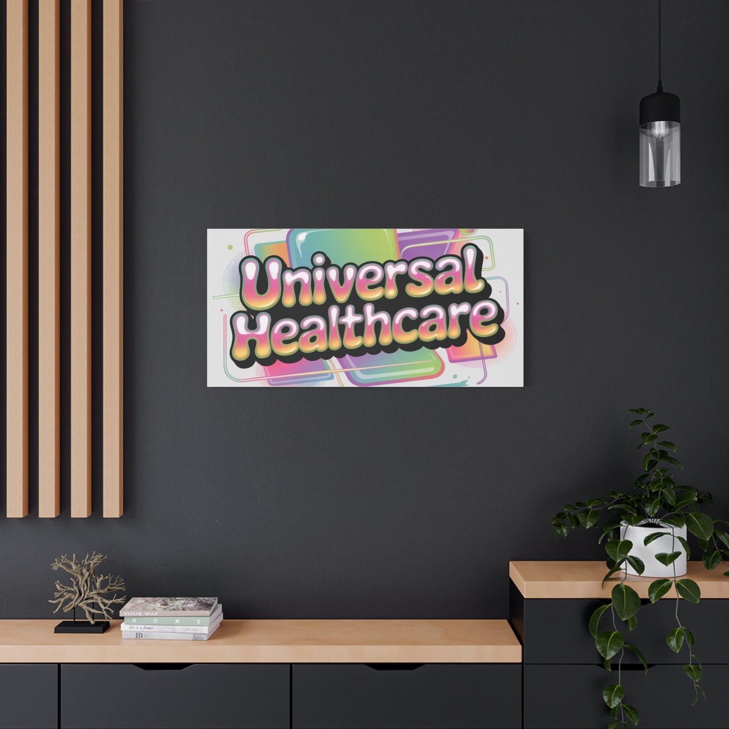 Universal Healthcare Poster — Vibrant Matte Canvas Print