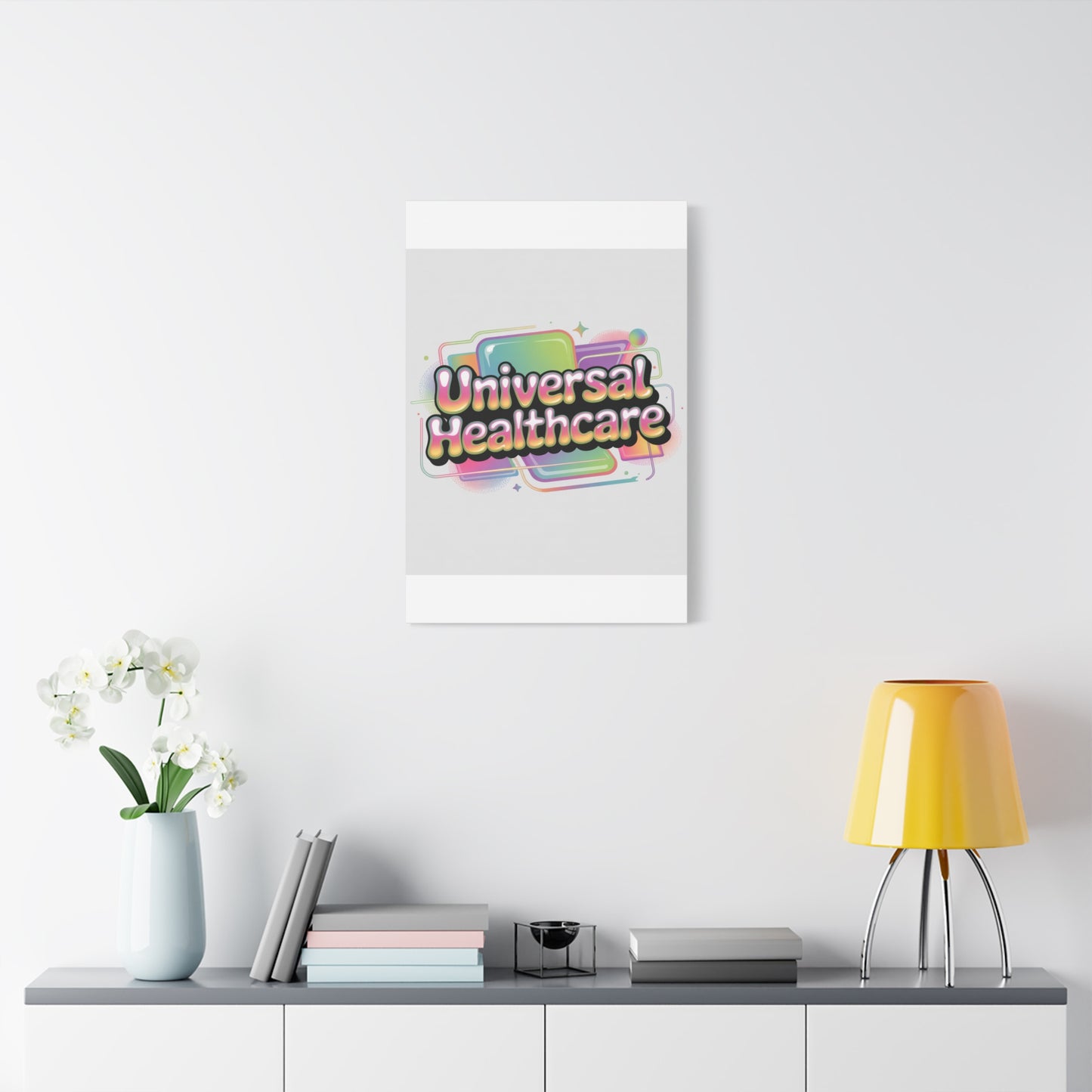 Universal Healthcare Poster — Vibrant Matte Canvas Print