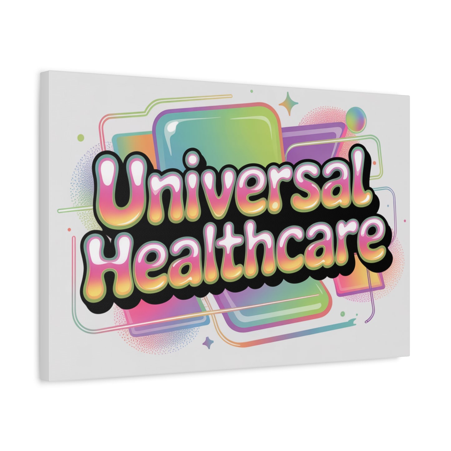 Universal Healthcare Poster — Vibrant Matte Canvas Print