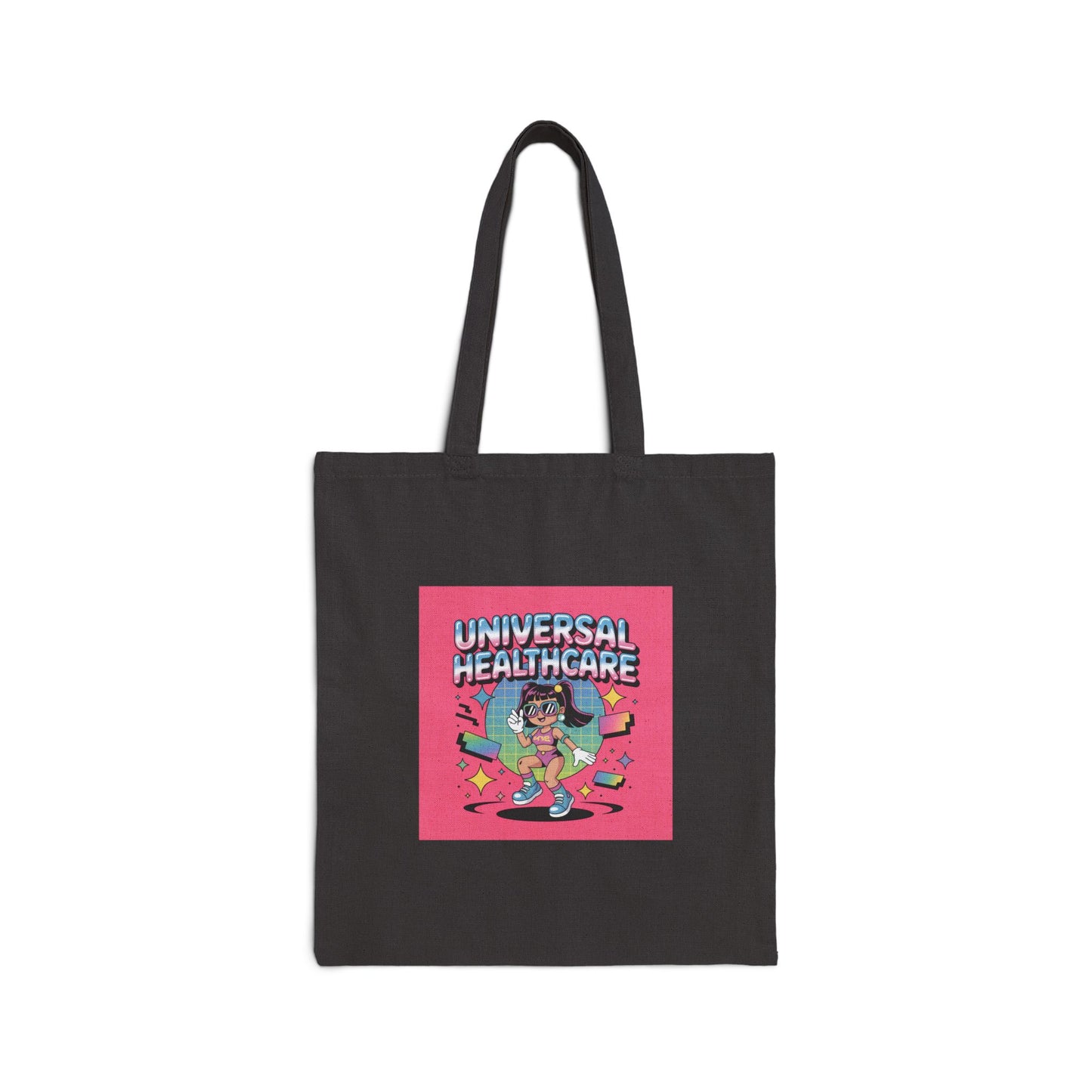 Universal Healthcare Illustration Tote Bag | Political Activism Canvas