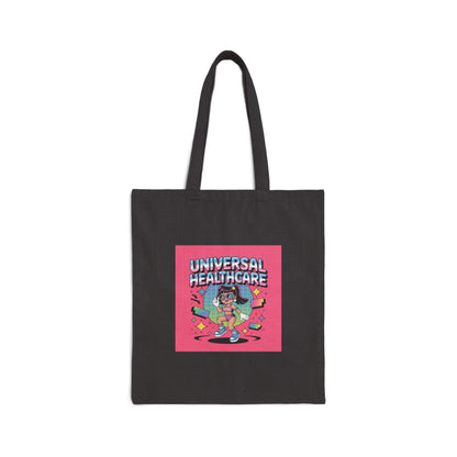 Universal Healthcare Illustration Tote Bag | Political Activism Canvas
