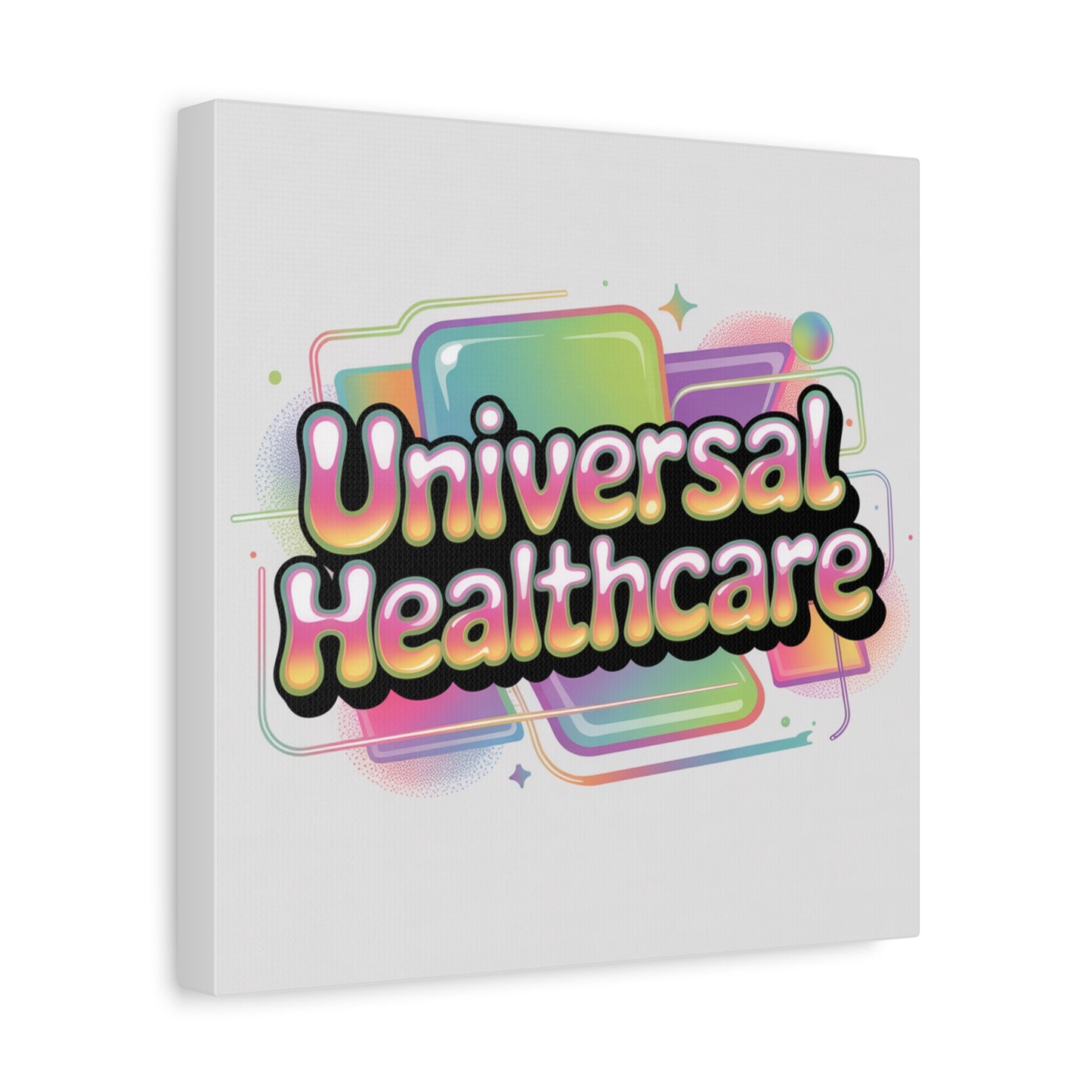 Universal Healthcare Poster — Vibrant Matte Canvas Print