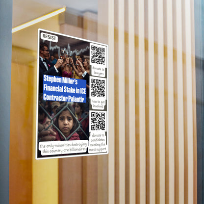 Vinyl Decal Sticker - Protect Immigrant Communities and Stop ICE Funding