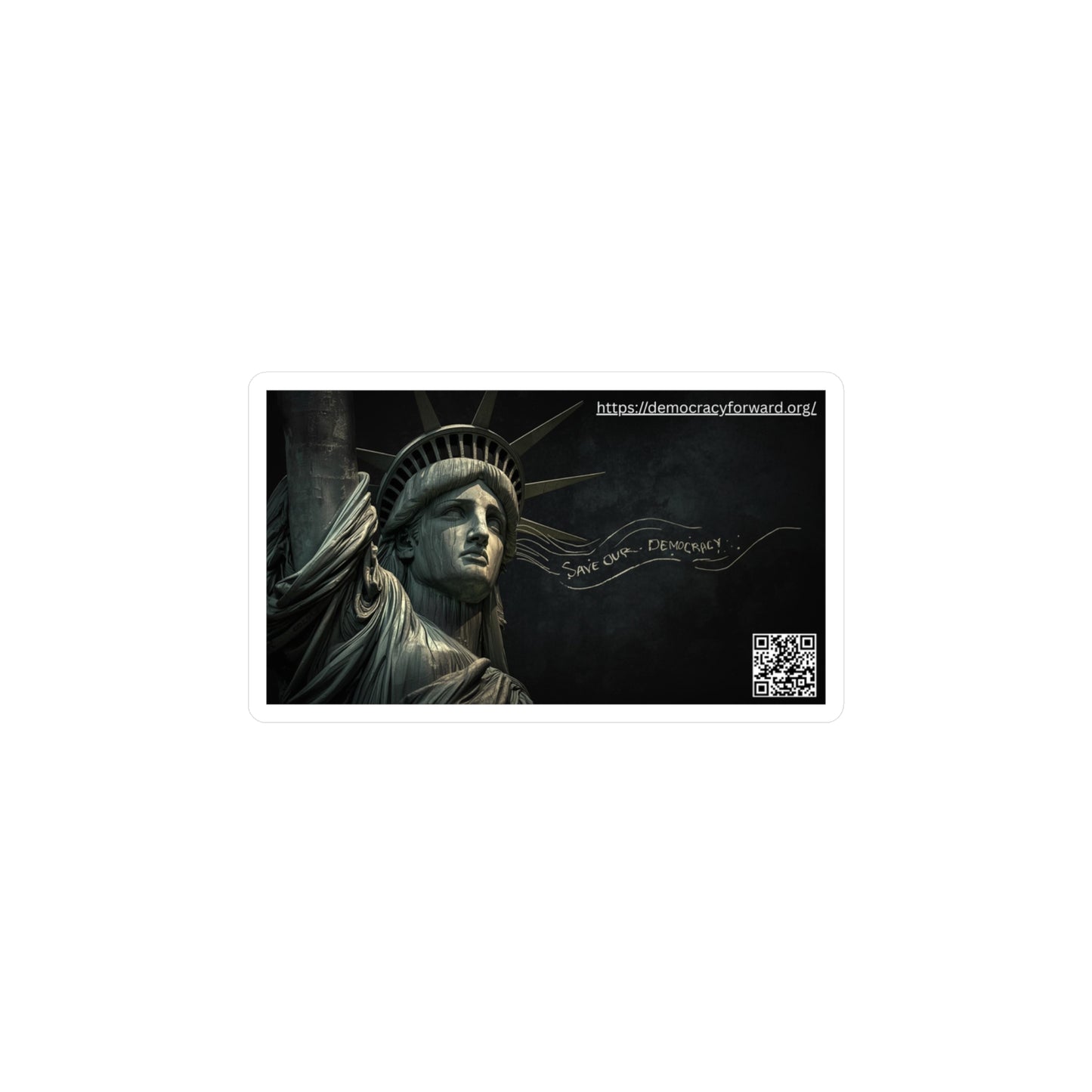 Statue of Liberty Kiss-Cut Vinyl Decals for Activists