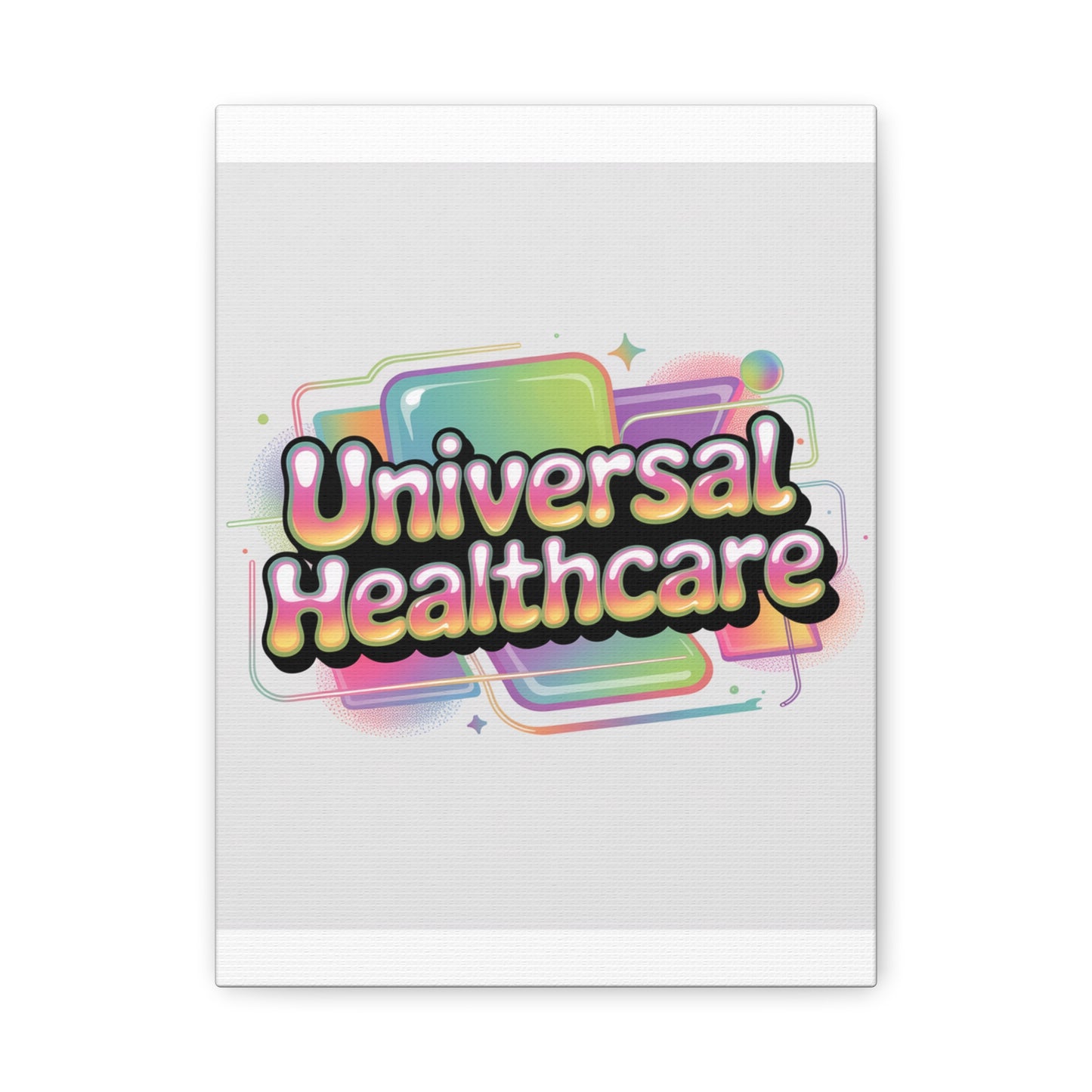 Universal Healthcare Poster — Vibrant Matte Canvas Print