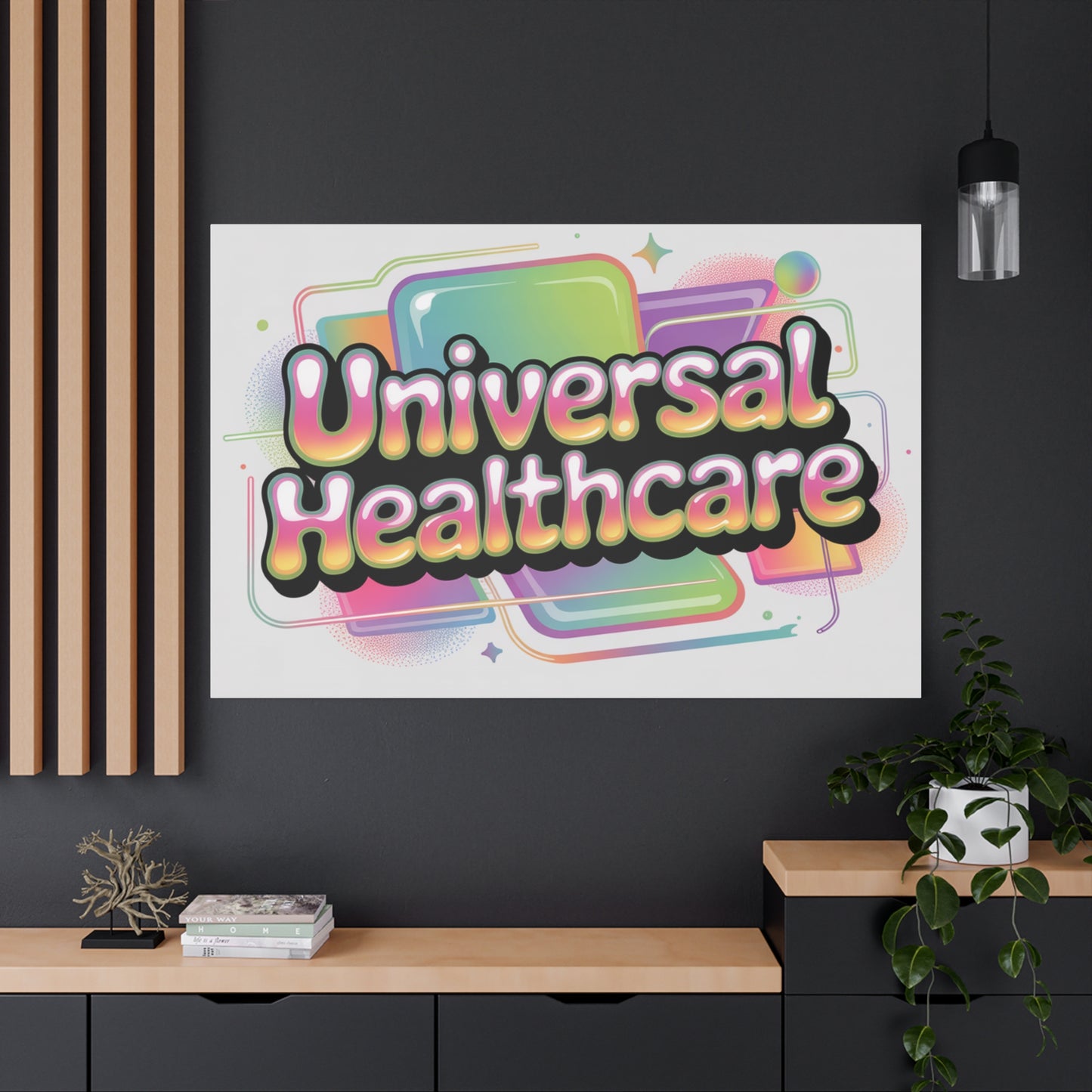 Universal Healthcare Poster — Vibrant Matte Canvas Print