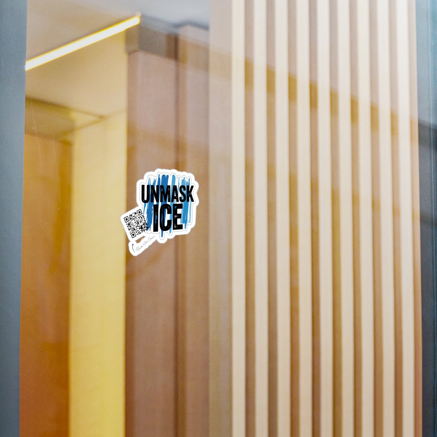 Vinyl Decal Stickers - Unmask ICE Protests for Immigration Justice and Reform