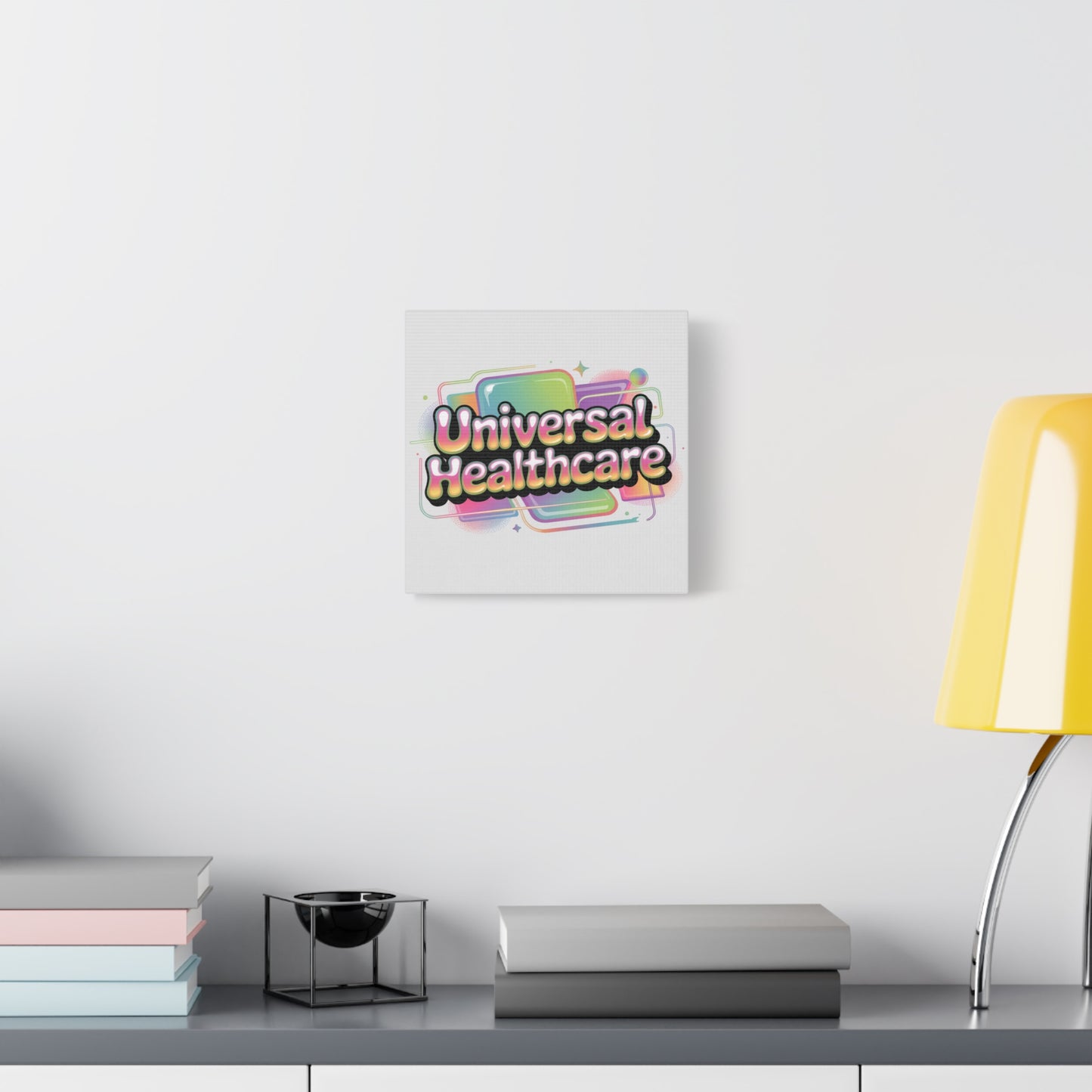 Universal Healthcare Poster — Vibrant Matte Canvas Print