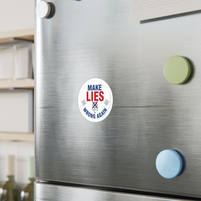 Make Lies Wrong Again Vinyl Decals - Empowering Stickers for Political Statements, Home Decor, Laptop, Gift