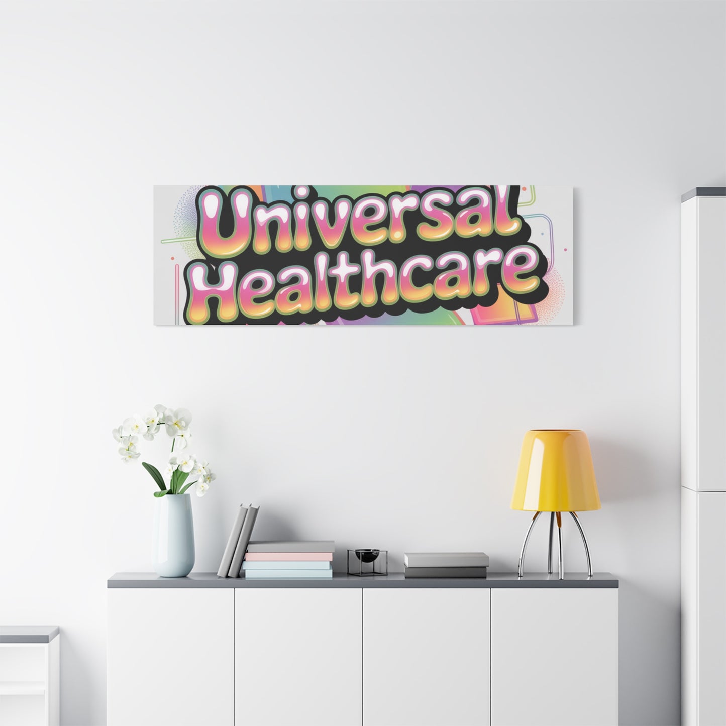 Universal Healthcare Poster — Vibrant Matte Canvas Print