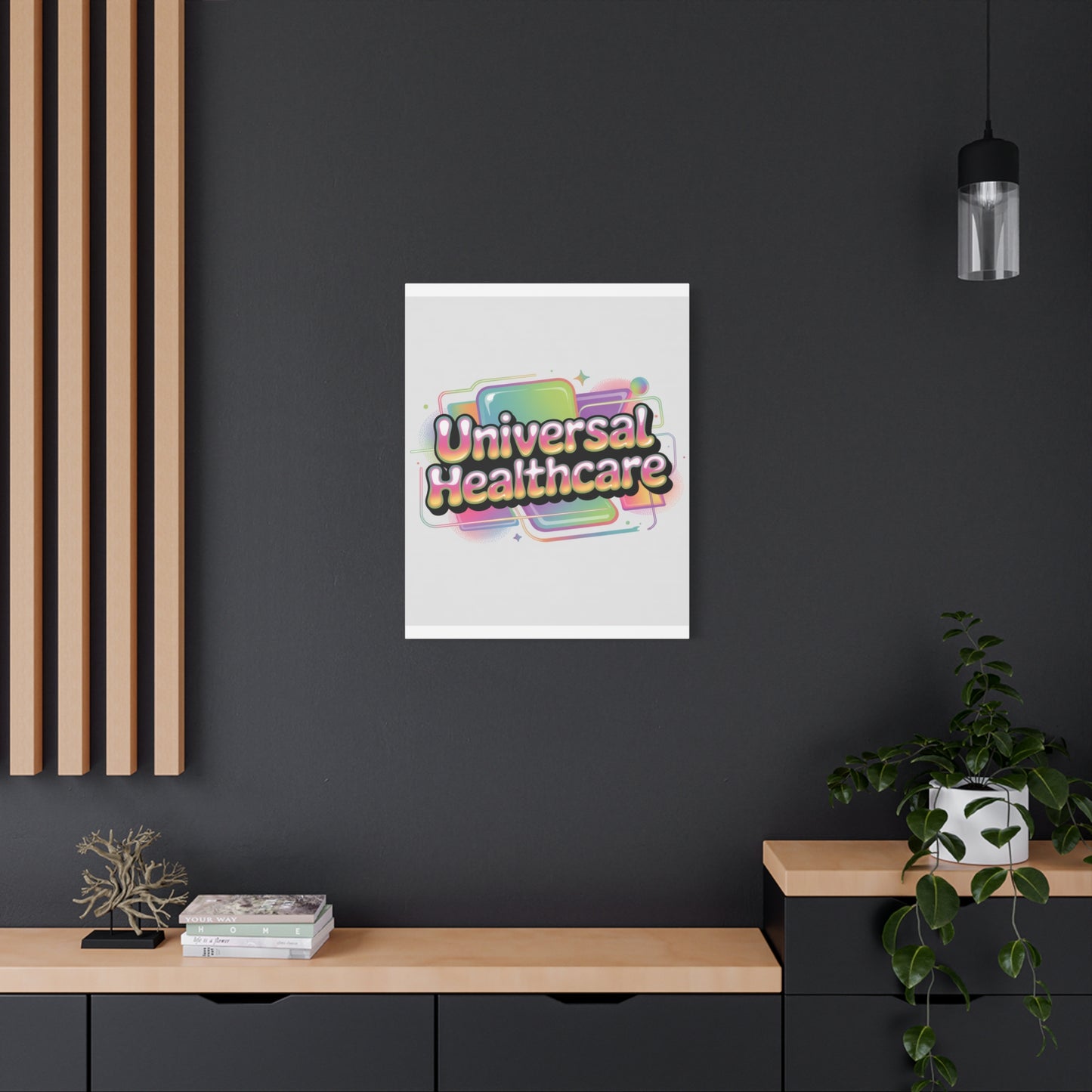 Universal Healthcare Poster — Vibrant Matte Canvas Print