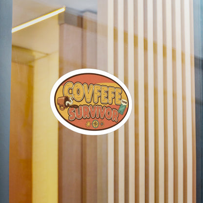 Humorous Kiss-Cut Vinyl Decals for Home Decor, Gift for Coffee Lovers, Fun Car Accessories, Office Humor Stickers, Quirky Wall Art