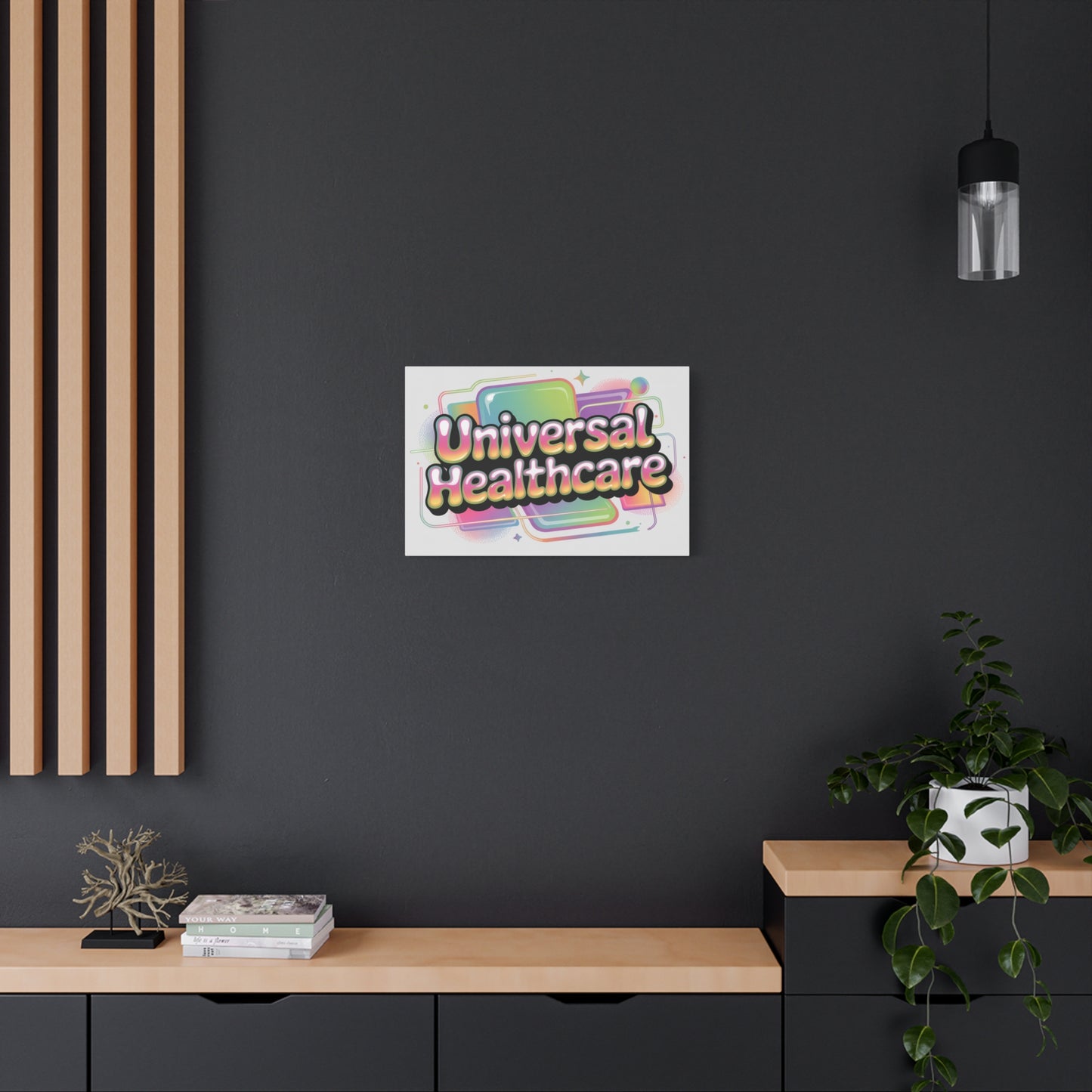 Universal Healthcare Poster — Vibrant Matte Canvas Print