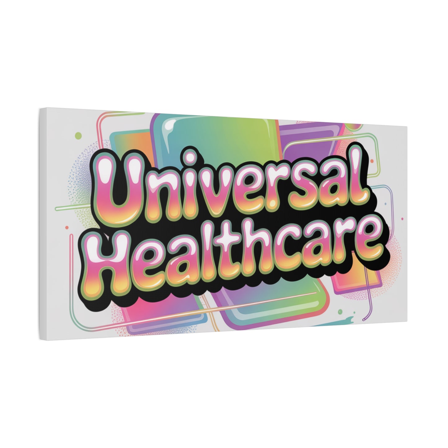 Universal Healthcare Poster — Vibrant Matte Canvas Print
