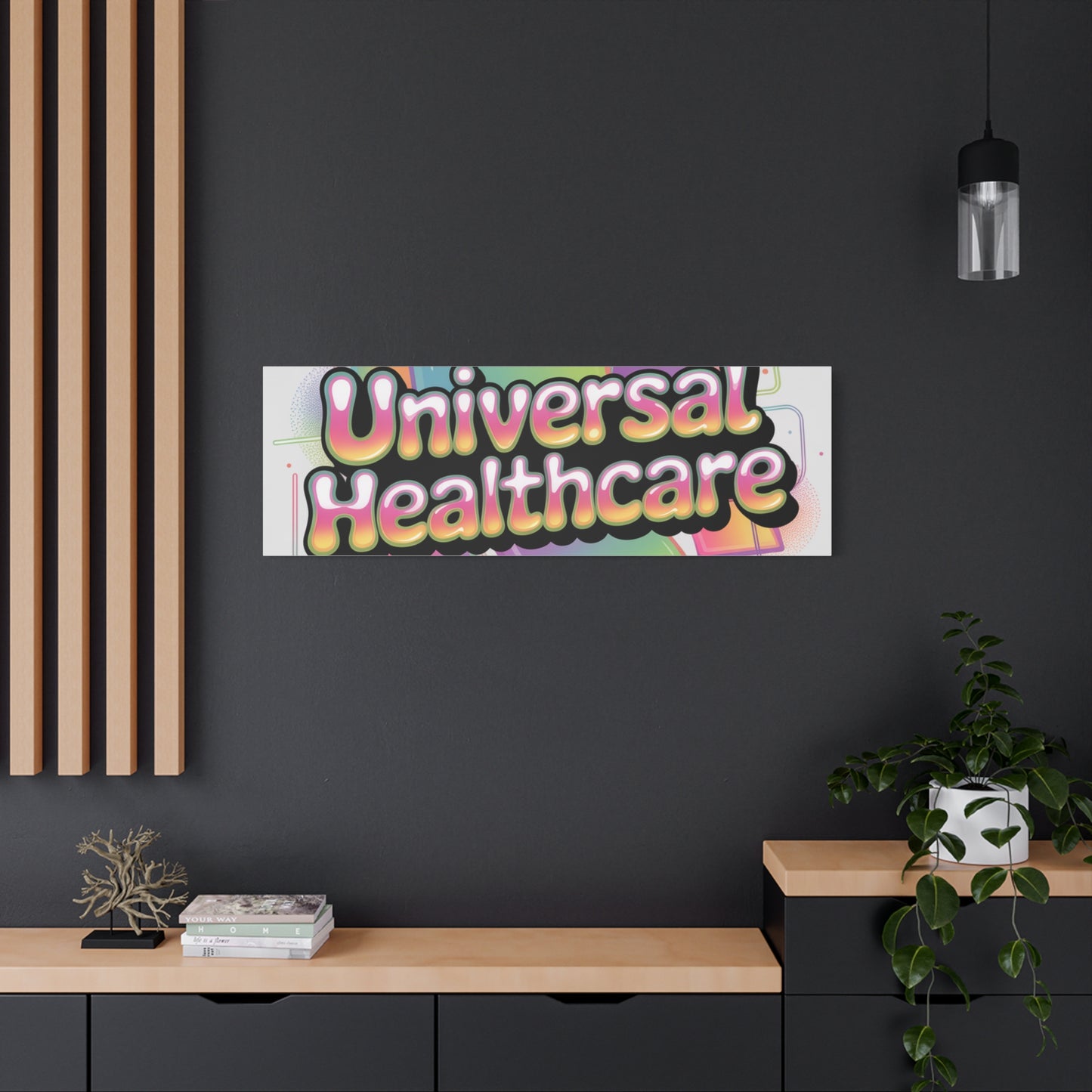Universal Healthcare Poster — Vibrant Matte Canvas Print