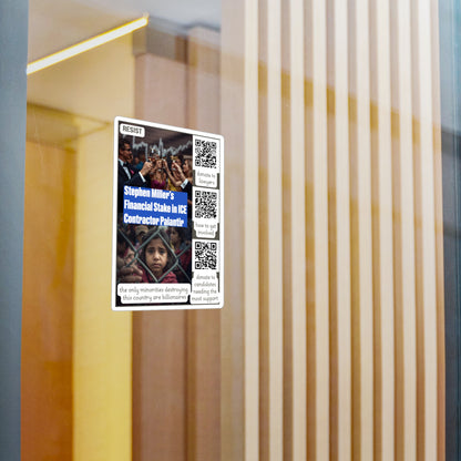 Vinyl Decal Sticker - Protect Immigrant Communities and Stop ICE Funding