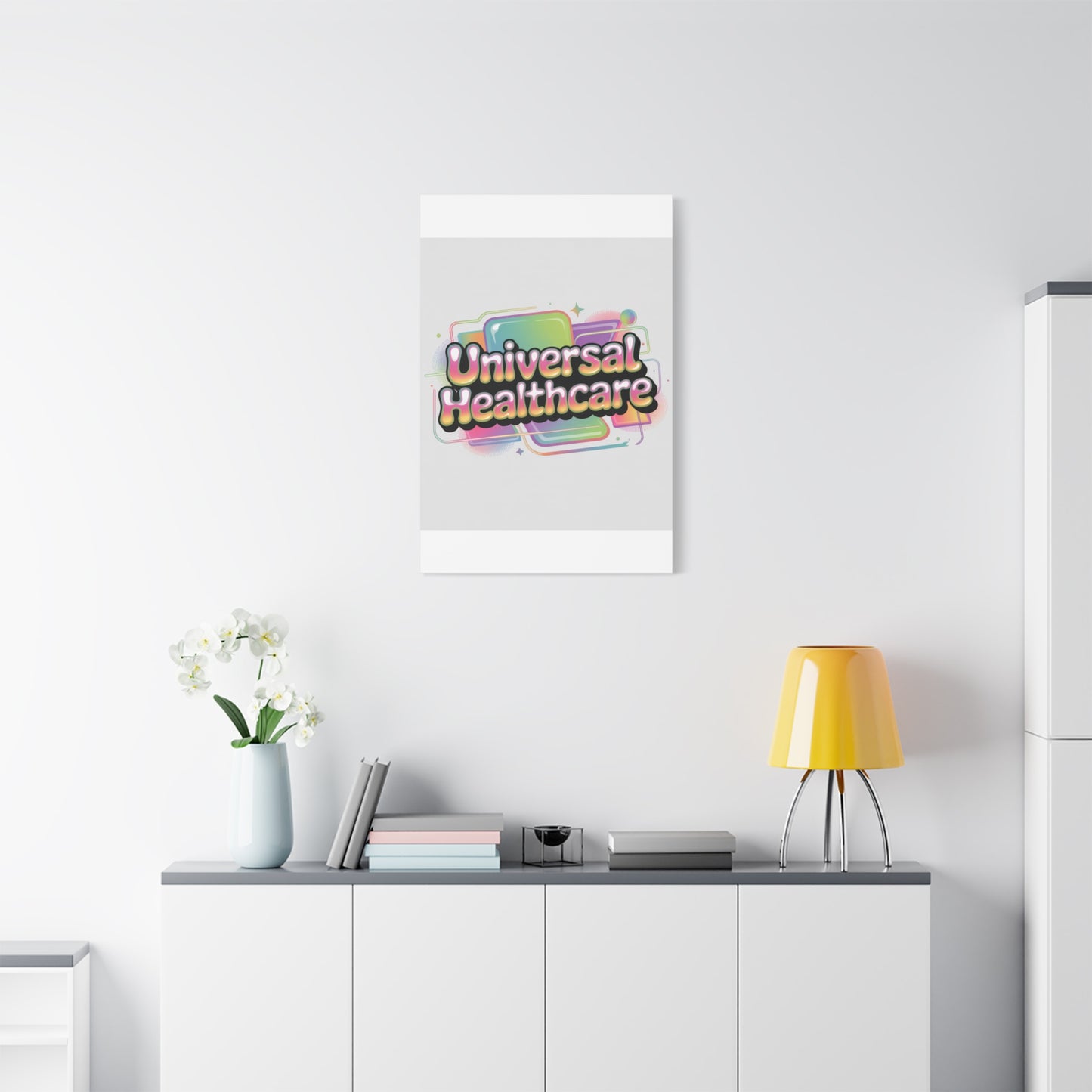 Universal Healthcare Poster — Vibrant Matte Canvas Print