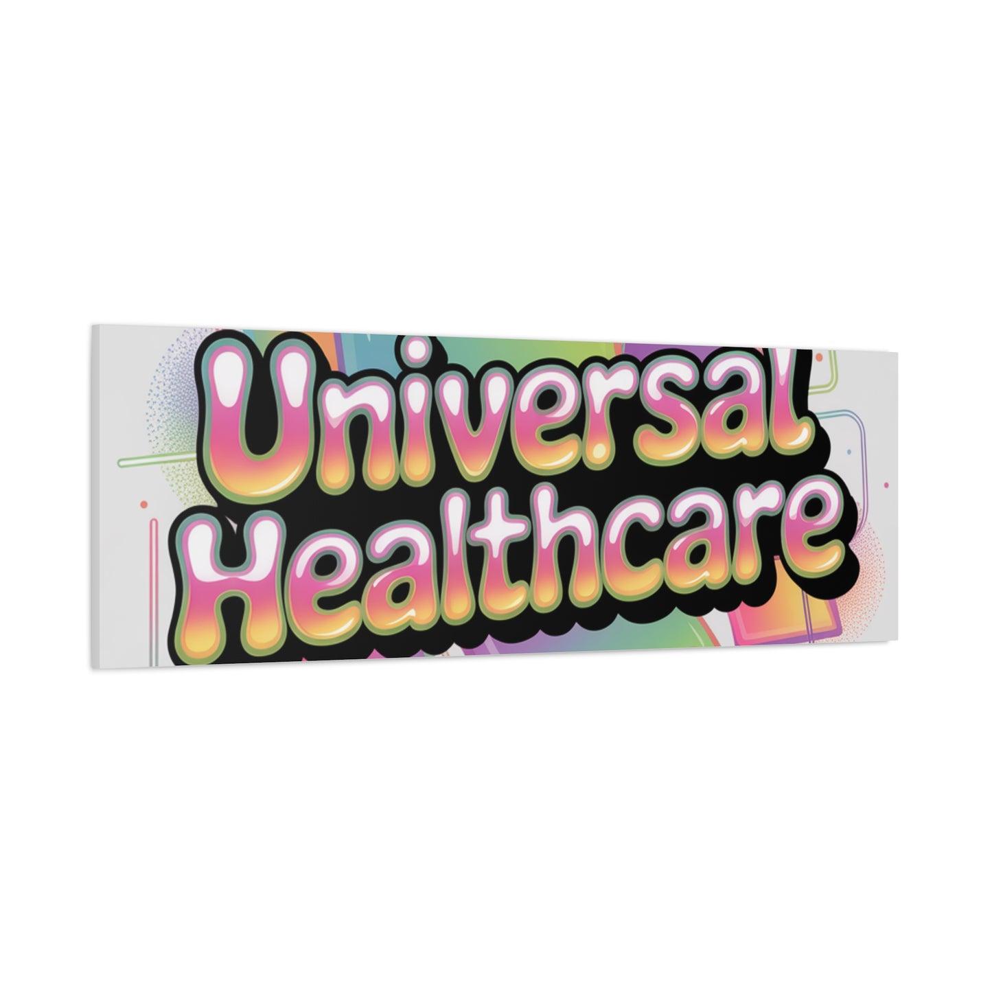 Universal Healthcare Poster — Vibrant Matte Canvas Print