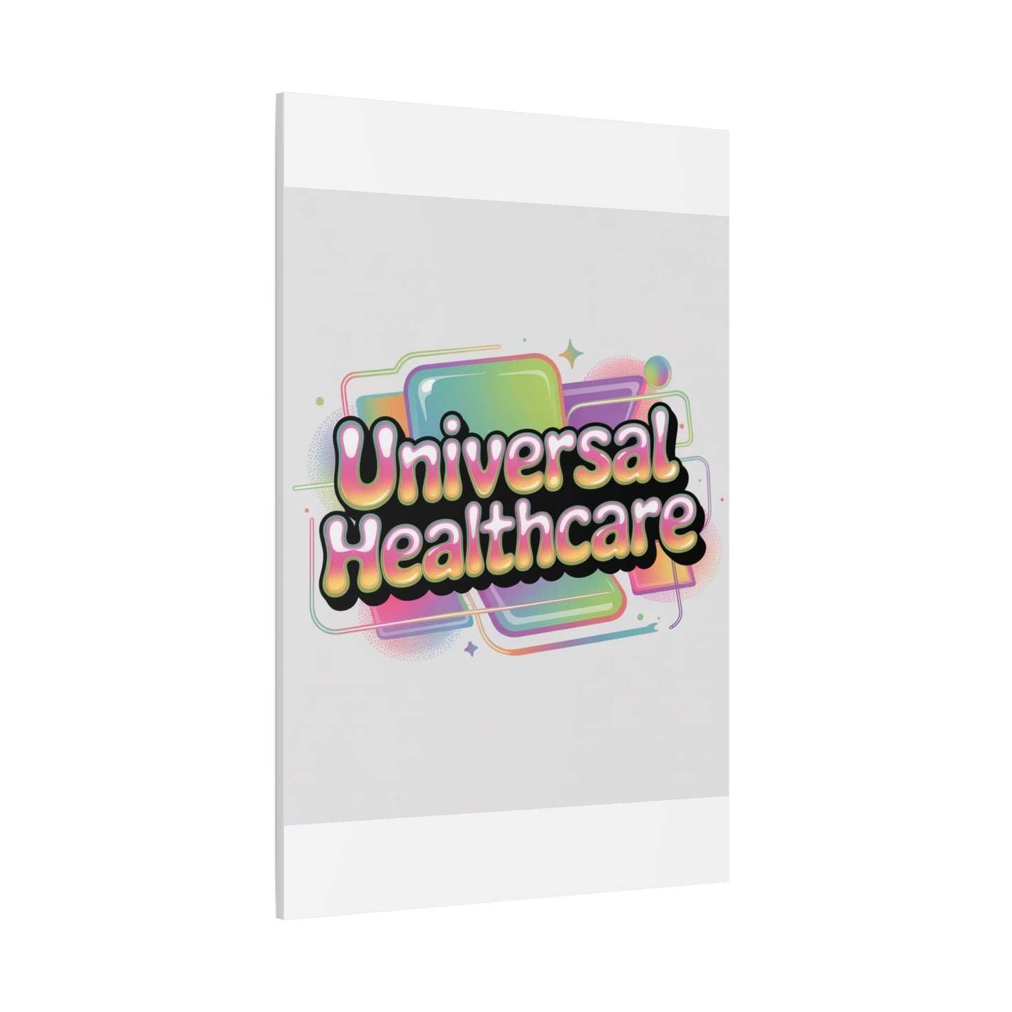 Universal Healthcare Poster — Vibrant Matte Canvas Print