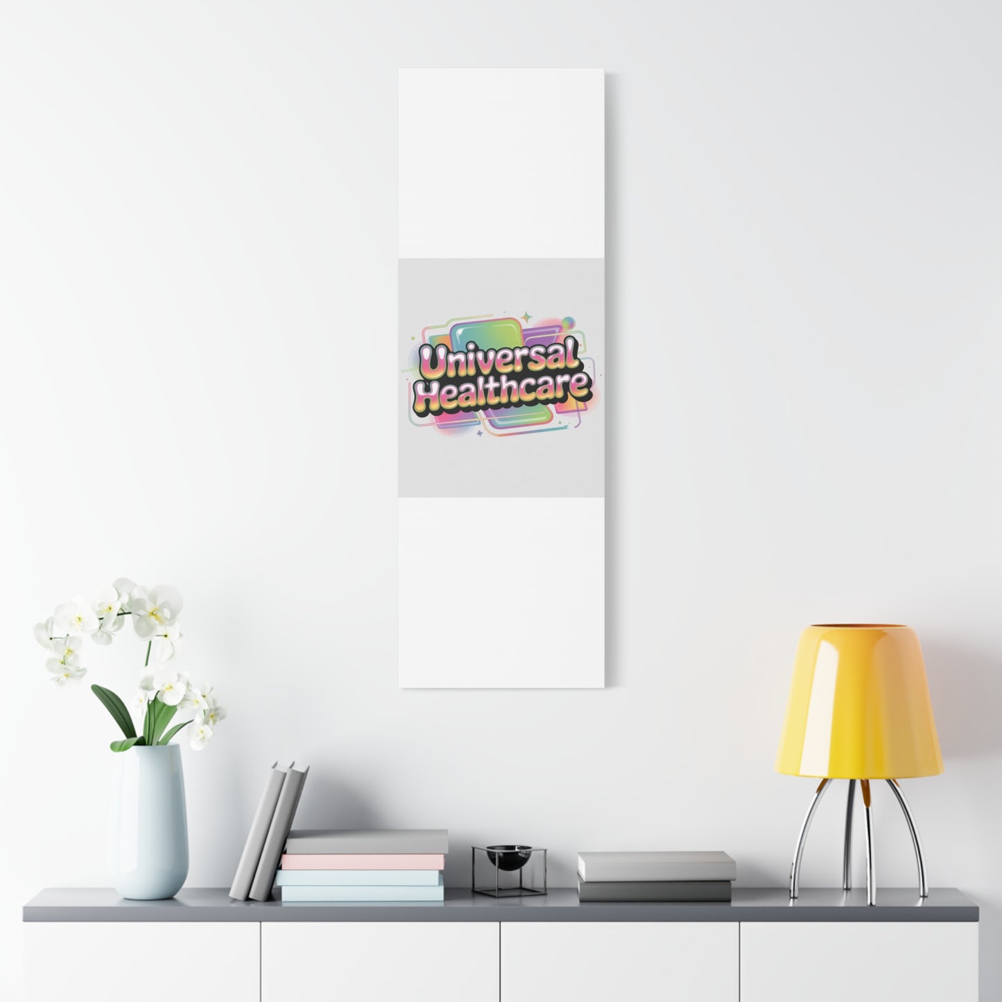 Universal Healthcare Poster — Vibrant Matte Canvas Print