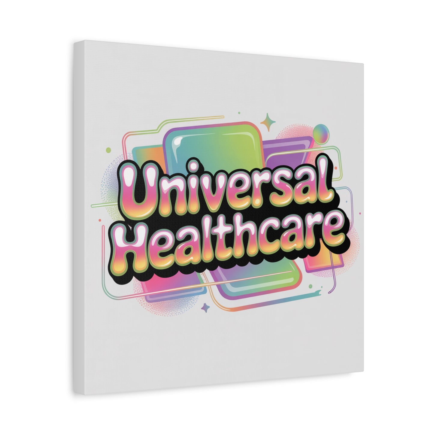 Universal Healthcare Poster — Vibrant Matte Canvas Print