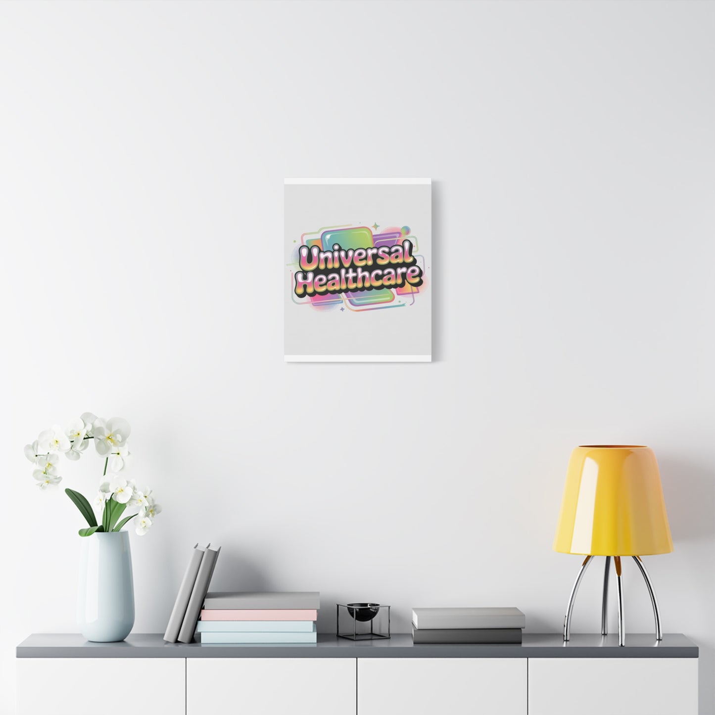 Universal Healthcare Poster — Vibrant Matte Canvas Print