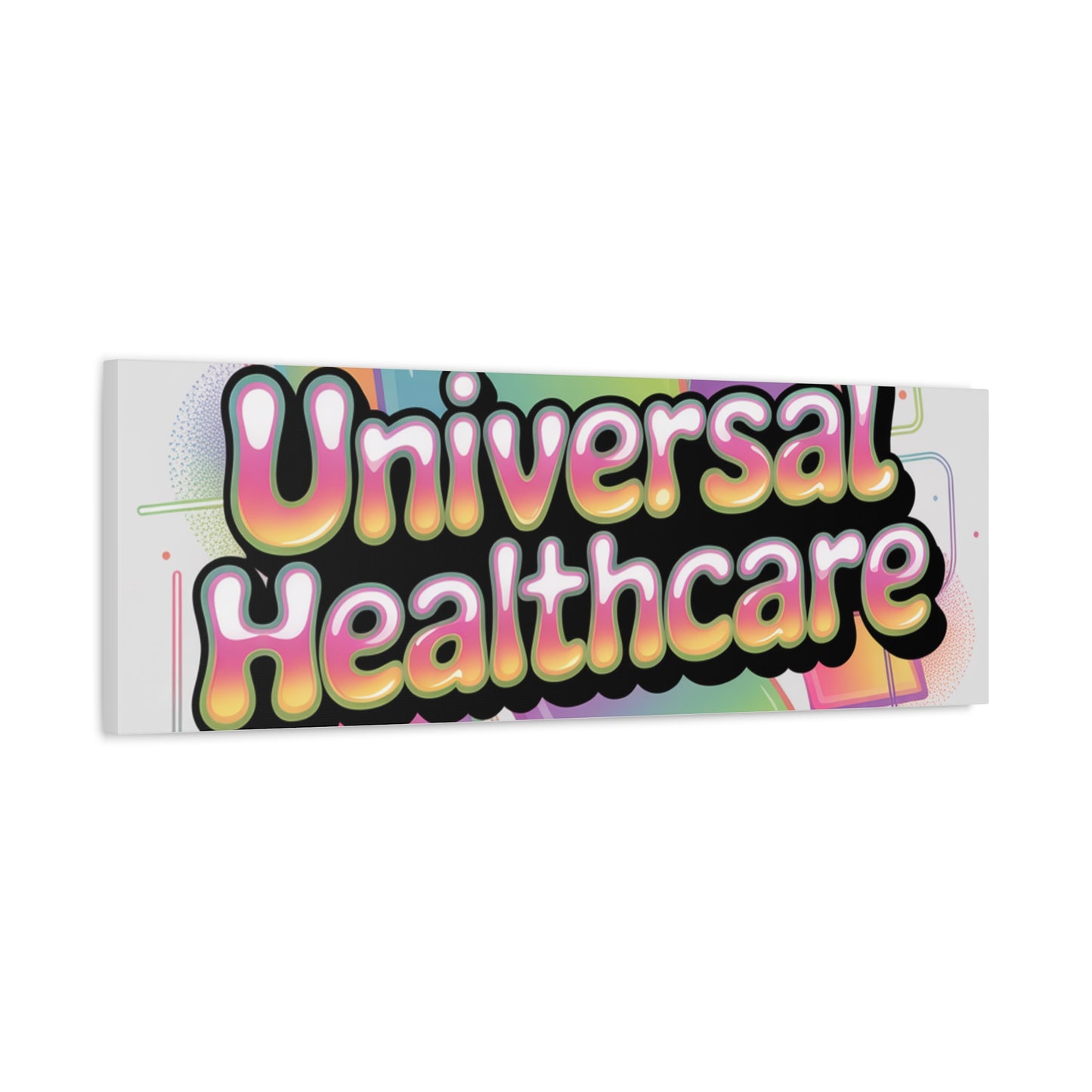Universal Healthcare Poster — Vibrant Matte Canvas Print