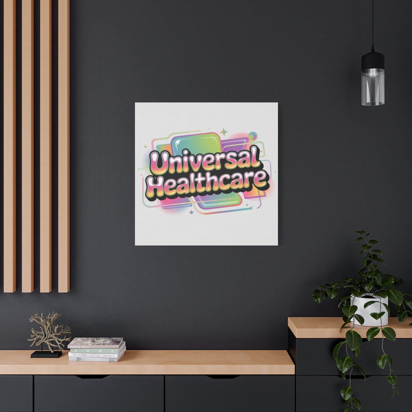 Universal Healthcare Poster — Vibrant Matte Canvas Print