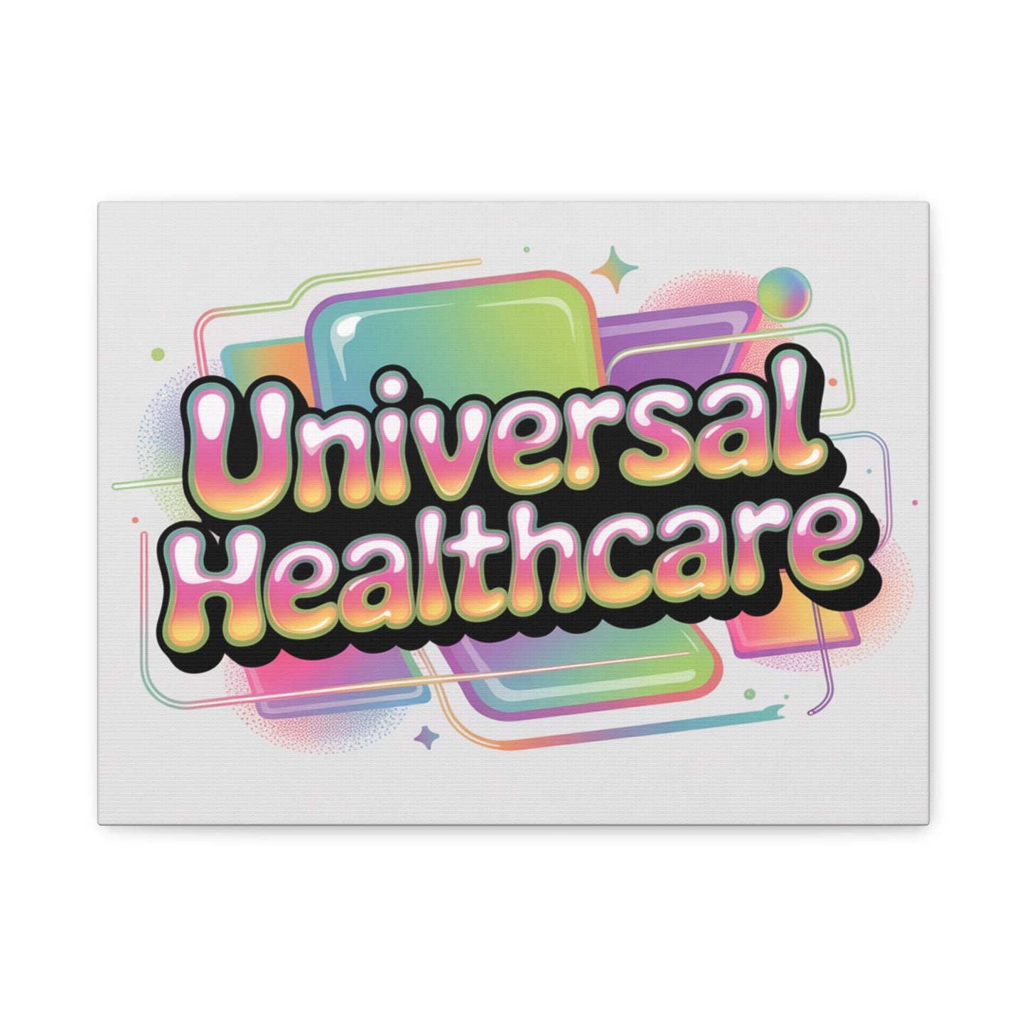 Universal Healthcare Poster — Vibrant Matte Canvas Print