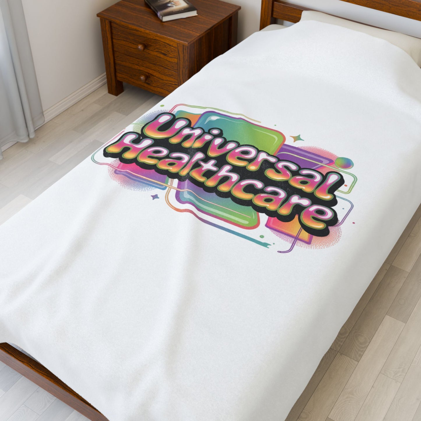 Universal Healthcare Advocacy Velveteen Plush Blanket