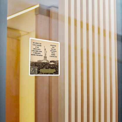 Vinyl Decal Stickers - Statue of Liberty, Immigrant Rights and American Heritage Inspirational Design