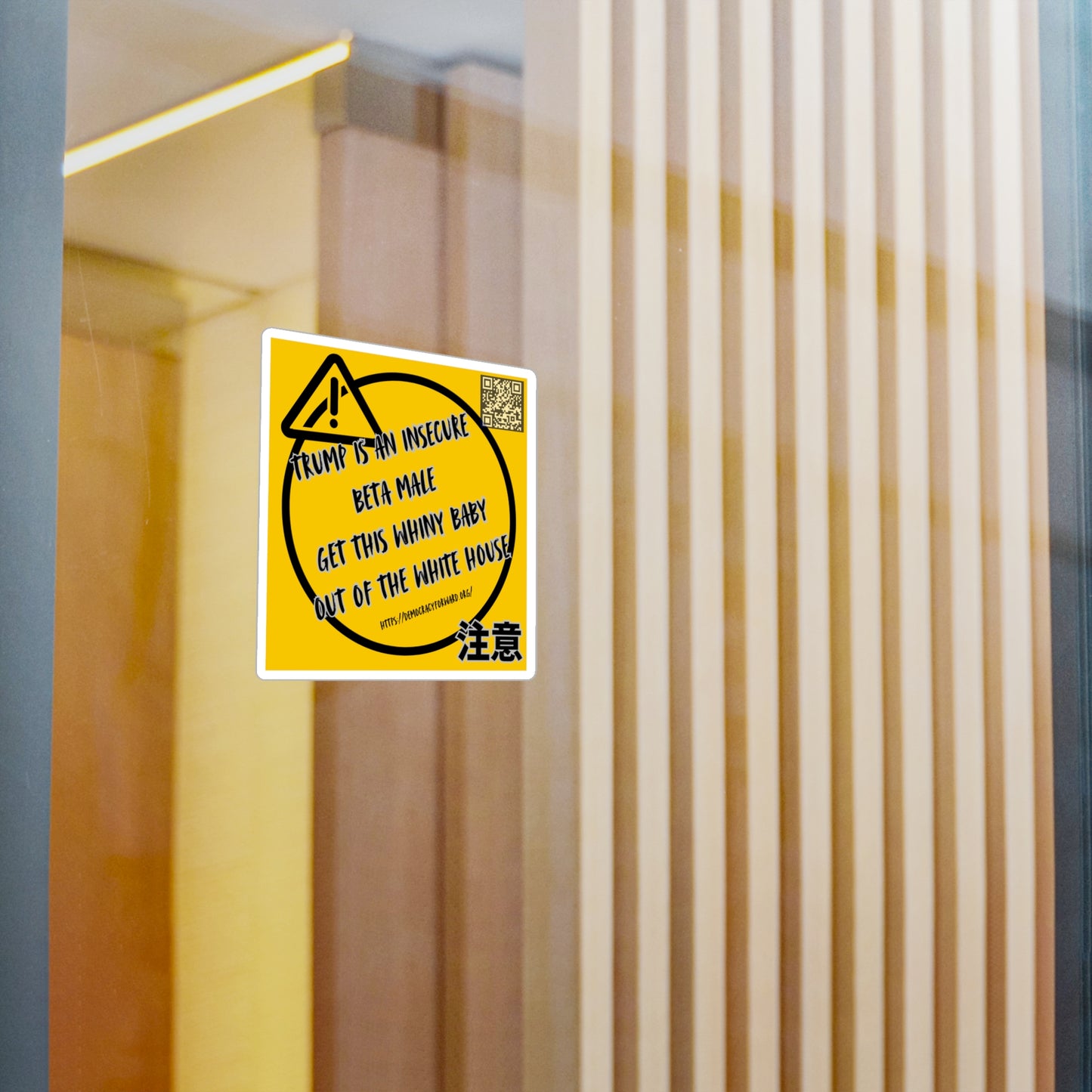 Bold Political Vinyl Decals, Car Stickers, Funny Decal for Home & Office, Political Humor, Gift for Activists, Sleek Wall Decor