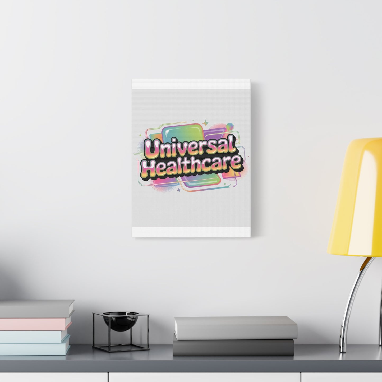 Universal Healthcare Poster — Vibrant Matte Canvas Print