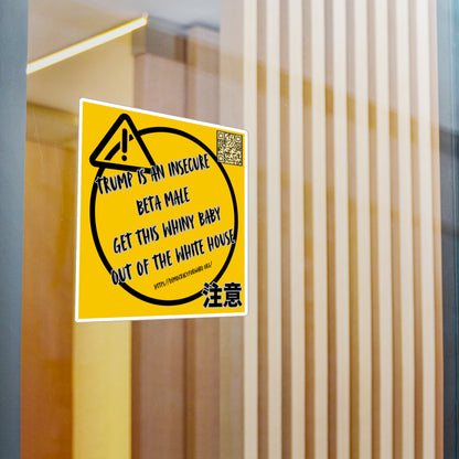 Bold Political Vinyl Decals, Car Stickers, Funny Decal for Home & Office, Political Humor, Gift for Activists, Sleek Wall Decor