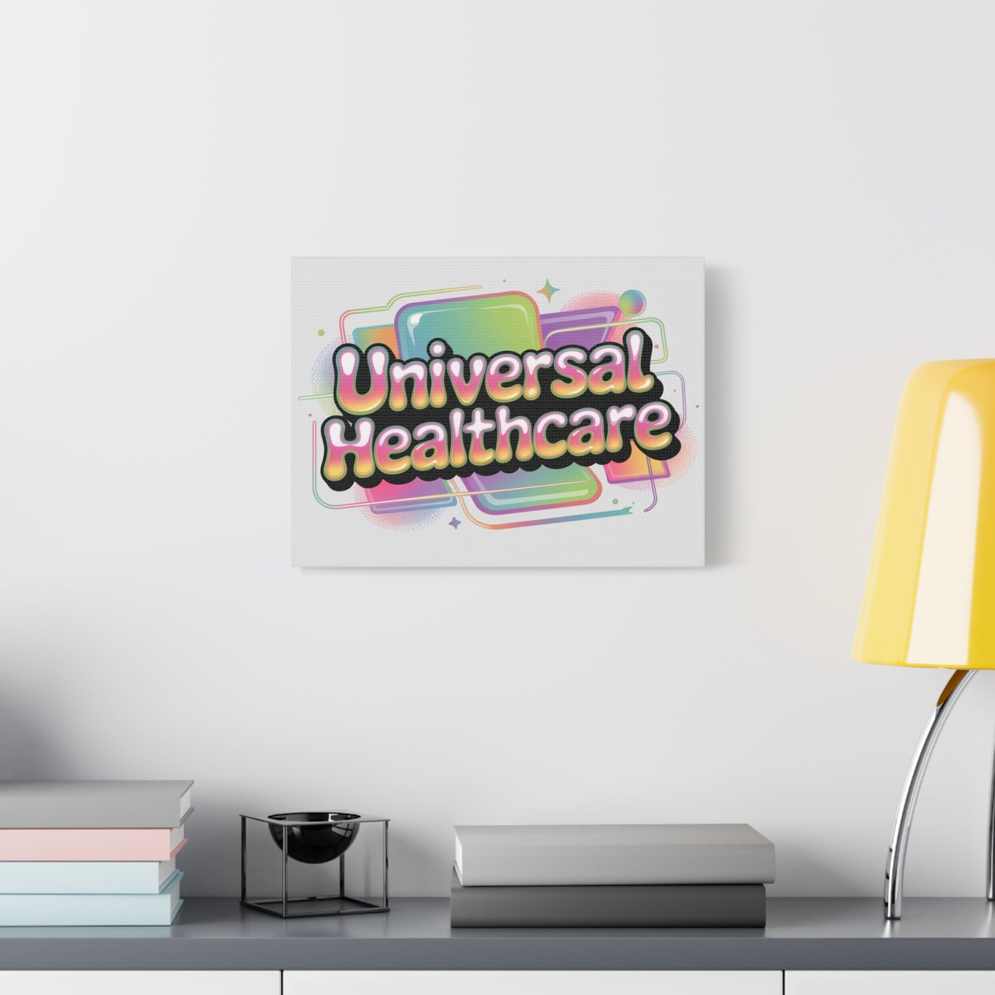Universal Healthcare Poster — Vibrant Matte Canvas Print